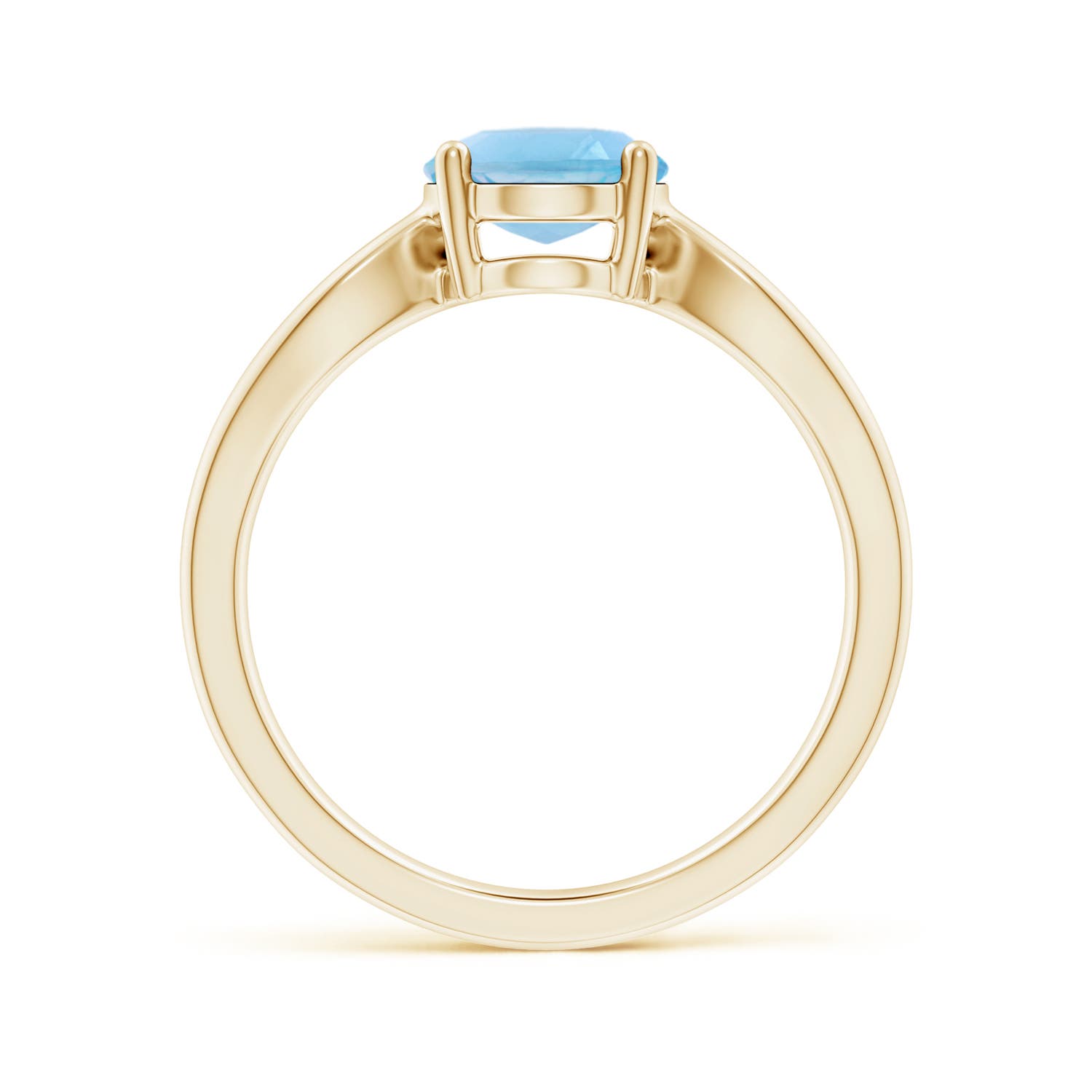 A - Swiss Blue Topaz / 2.25 CT / 14 KT Yellow Gold