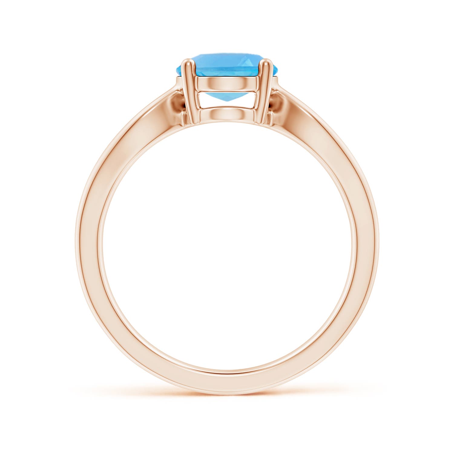 AA - Swiss Blue Topaz / 2.25 CT / 14 KT Rose Gold