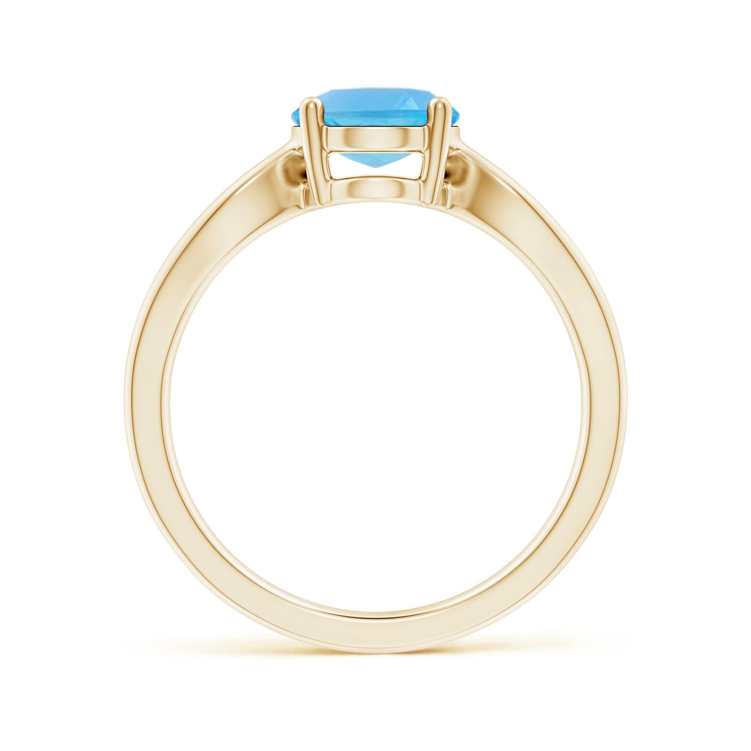 AA - Swiss Blue Topaz / 2.25 CT / 14 KT Yellow Gold