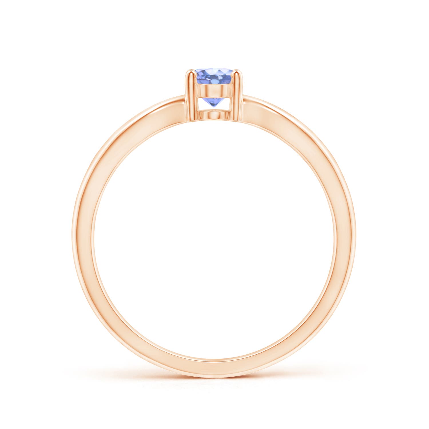 A - Tanzanite / 0.45 CT / 14 KT Rose Gold