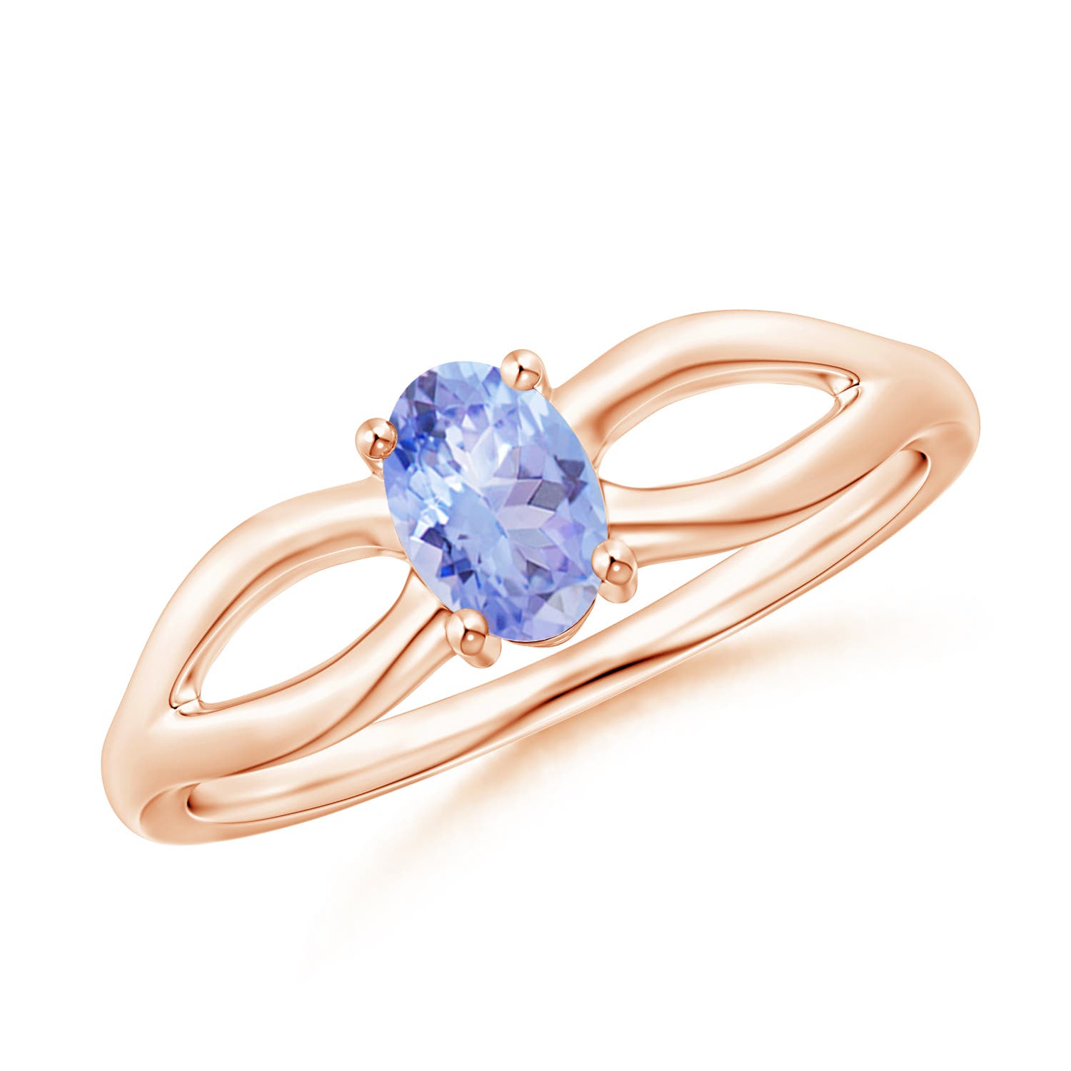 AA - Tanzanite / 0.45 CT / 14 KT Rose Gold