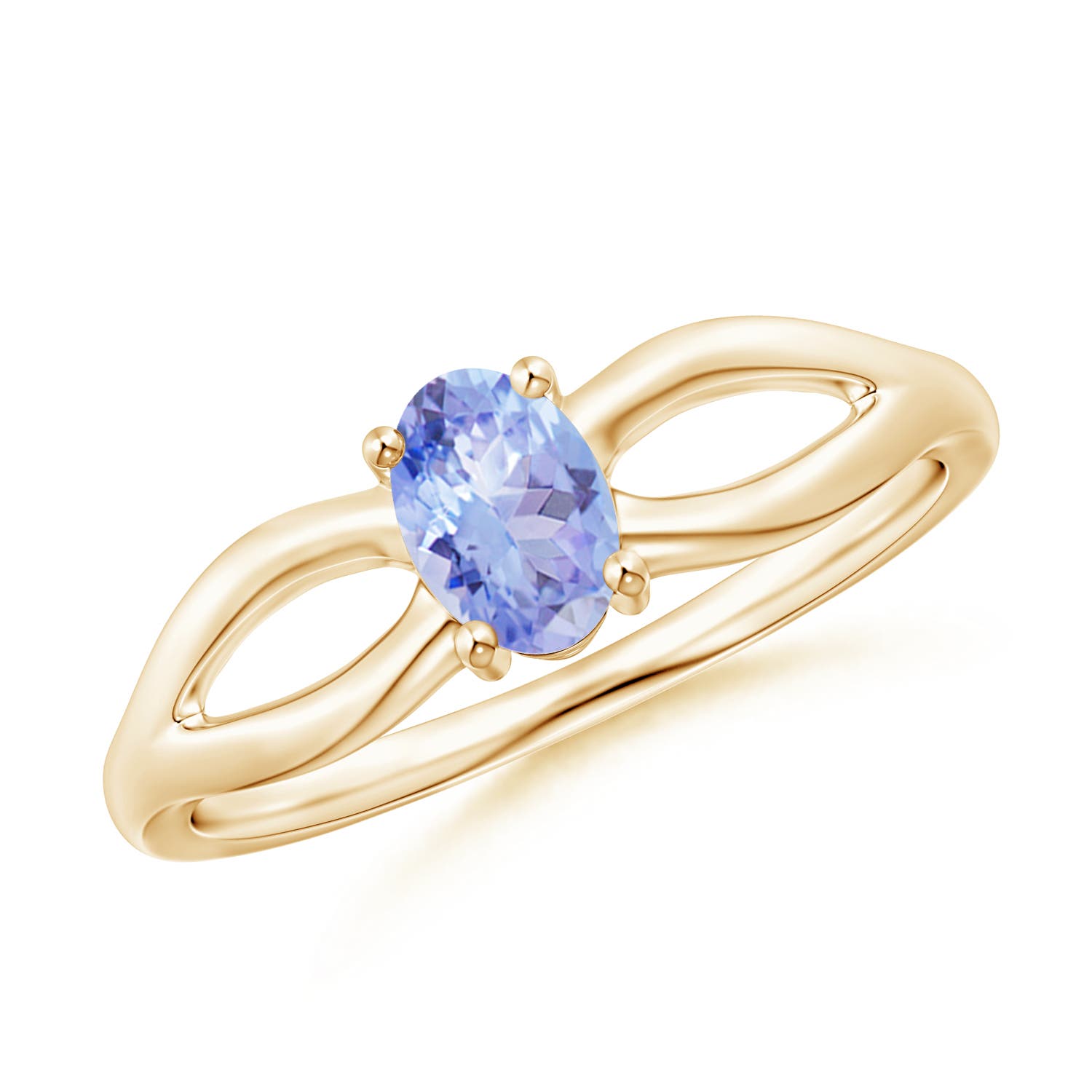 AA - Tanzanite / 0.45 CT / 14 KT Yellow Gold