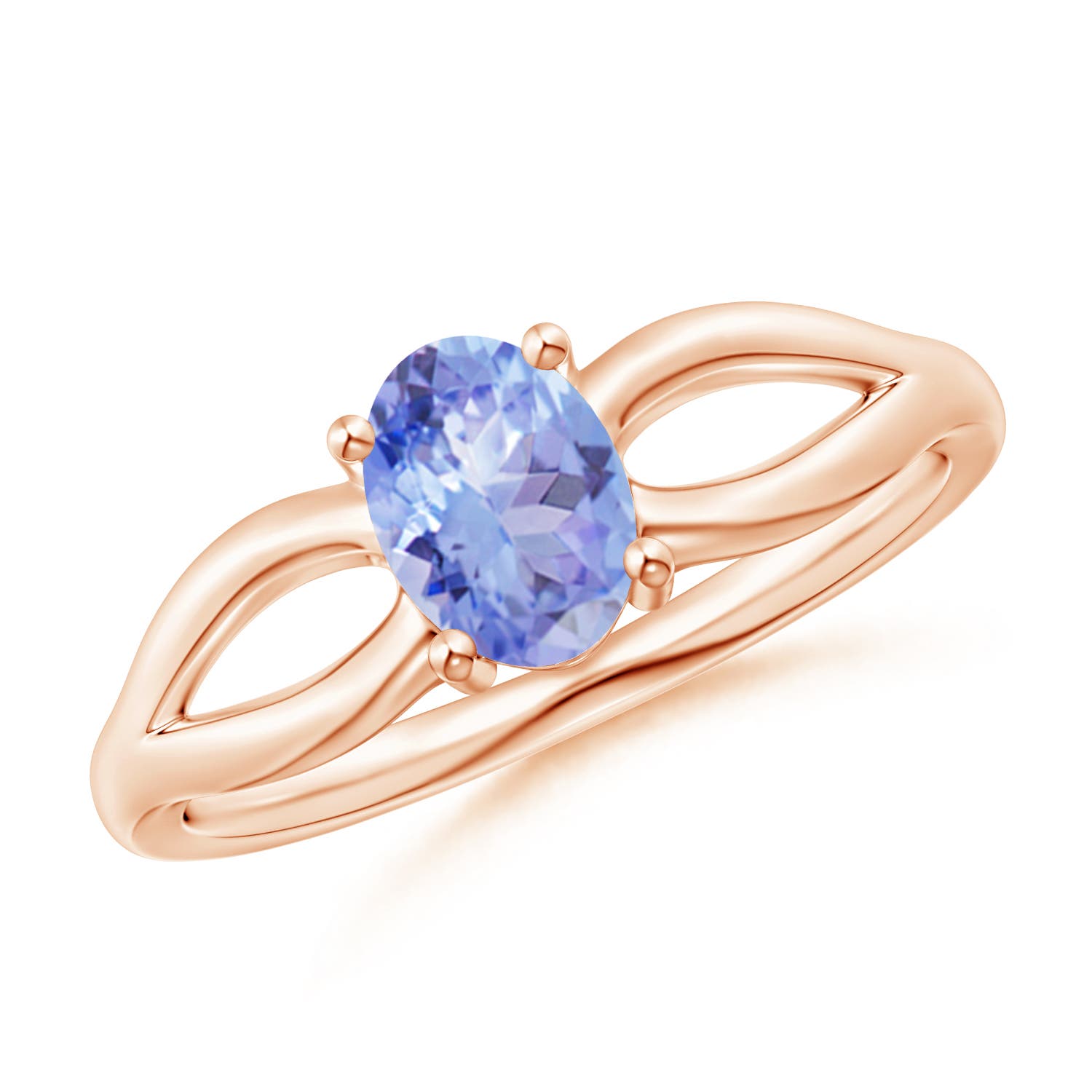 A - Tanzanite / 0.8 CT / 14 KT Rose Gold