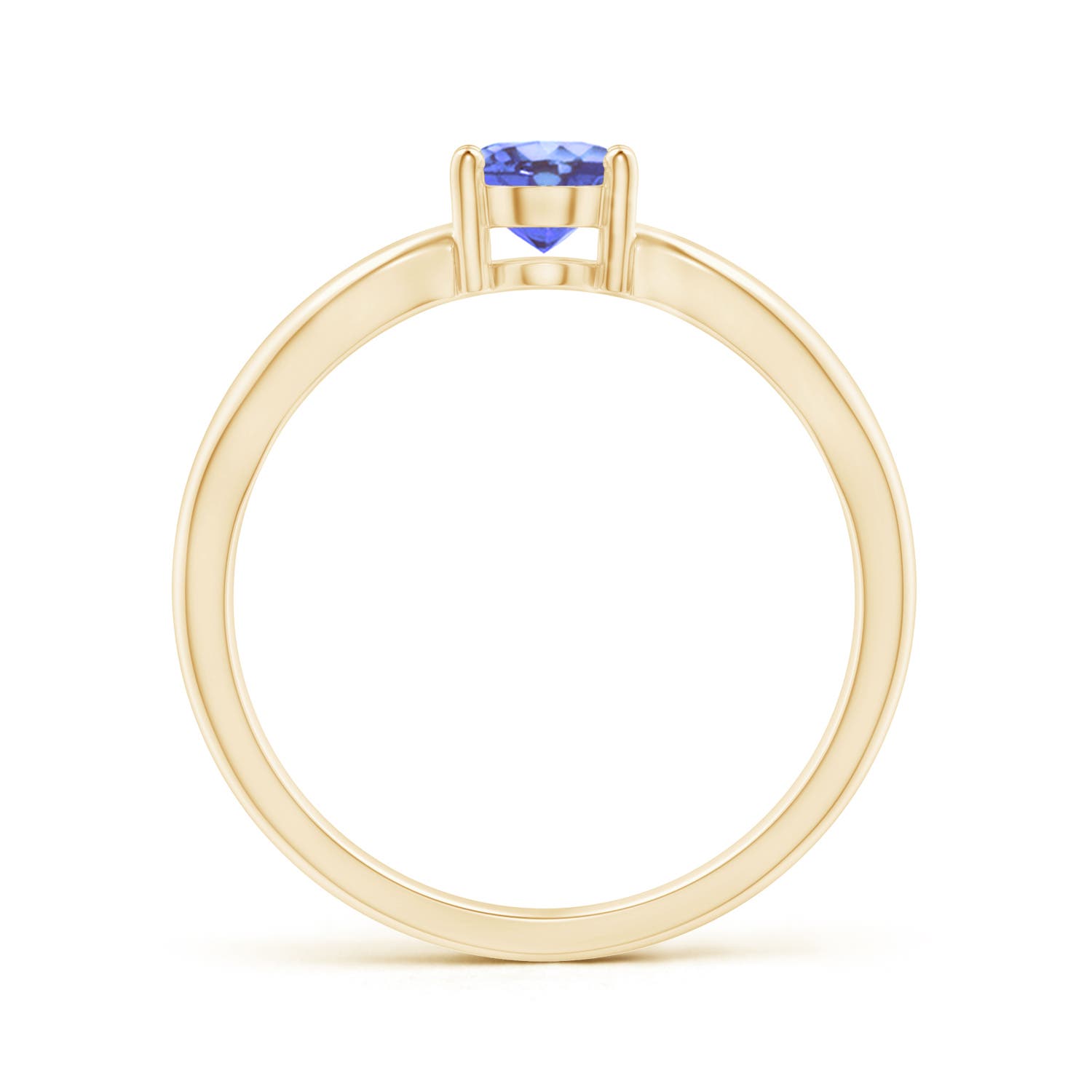 A - Tanzanite / 0.8 CT / 14 KT Yellow Gold