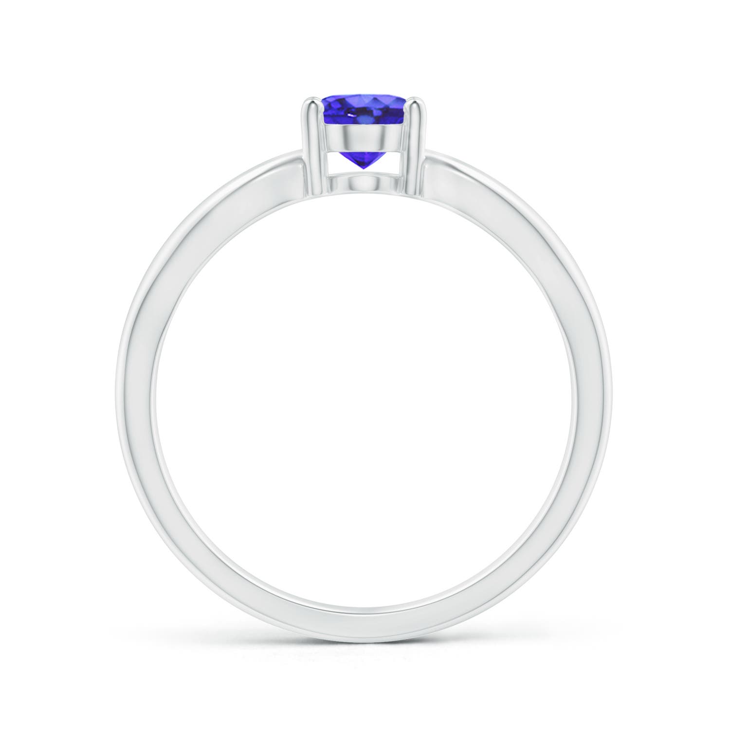 AA - Tanzanite / 0.8 CT / 14 KT White Gold