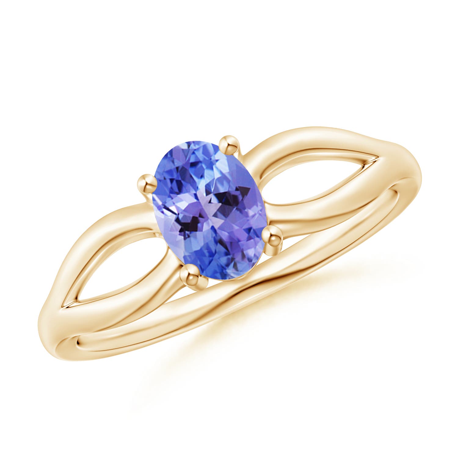 AA - Tanzanite / 0.8 CT / 14 KT Yellow Gold