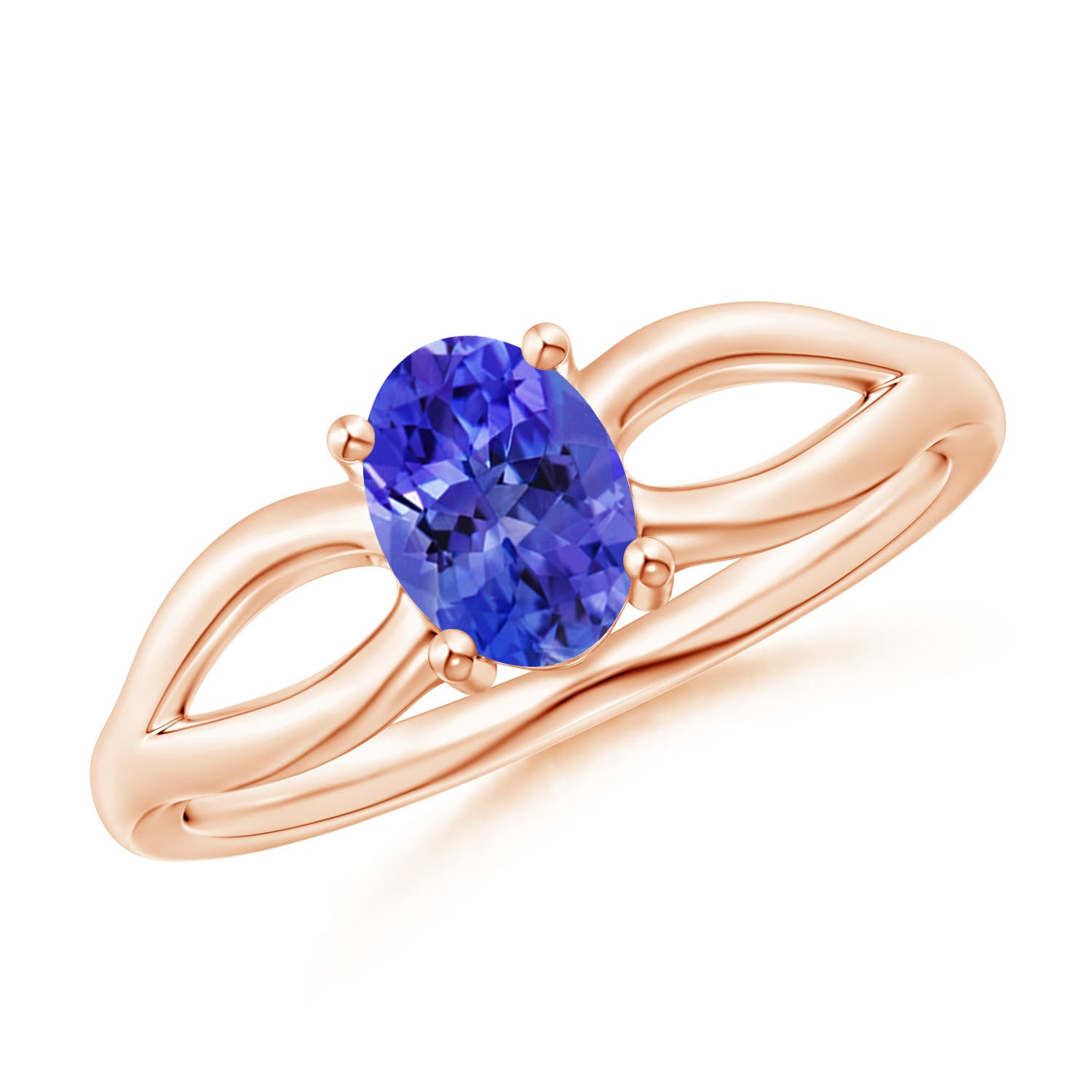 AAA - Tanzanite / 0.8 CT / 14 KT Rose Gold