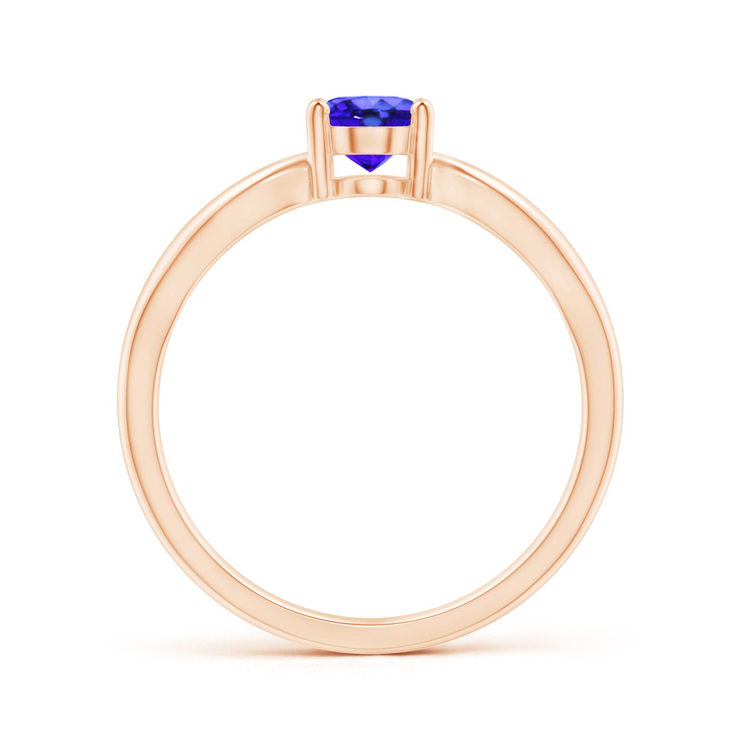 AAA - Tanzanite / 0.8 CT / 14 KT Rose Gold