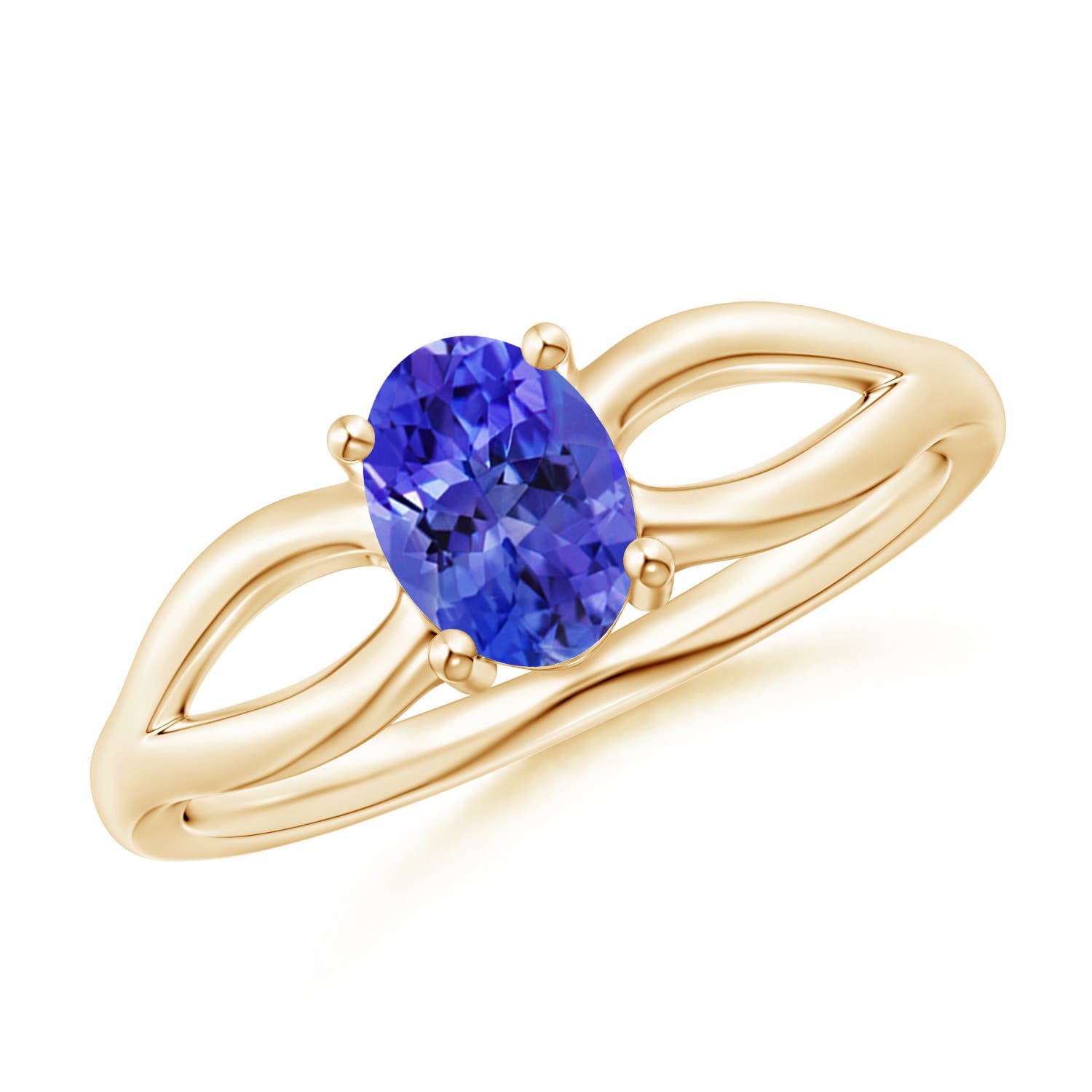 AAA - Tanzanite / 0.8 CT / 14 KT Yellow Gold