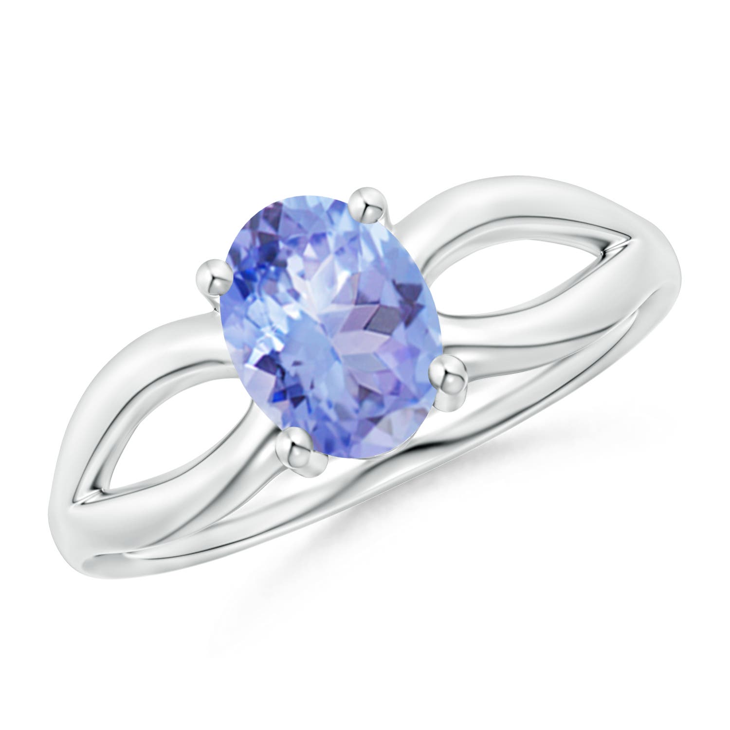 A - Tanzanite / 1.25 CT / 14 KT White Gold