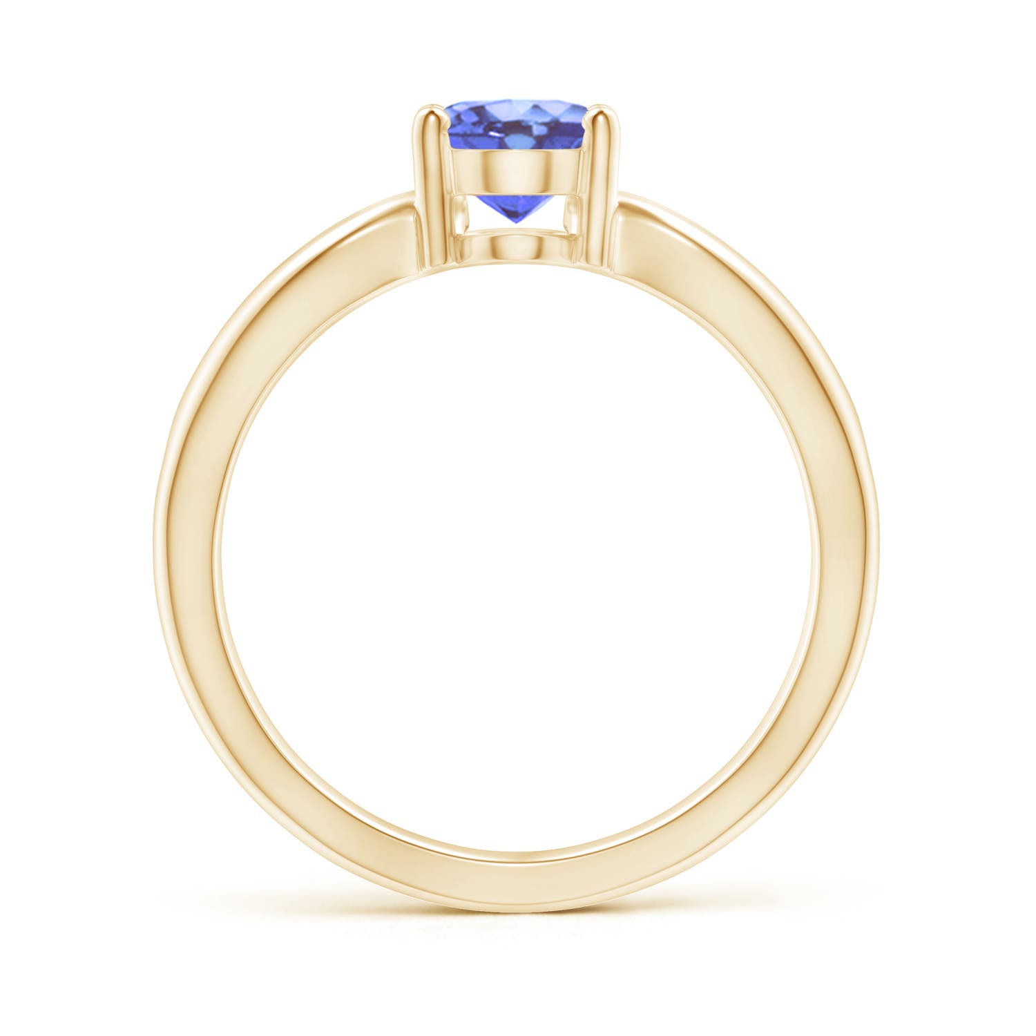 A - Tanzanite / 1.25 CT / 14 KT Yellow Gold