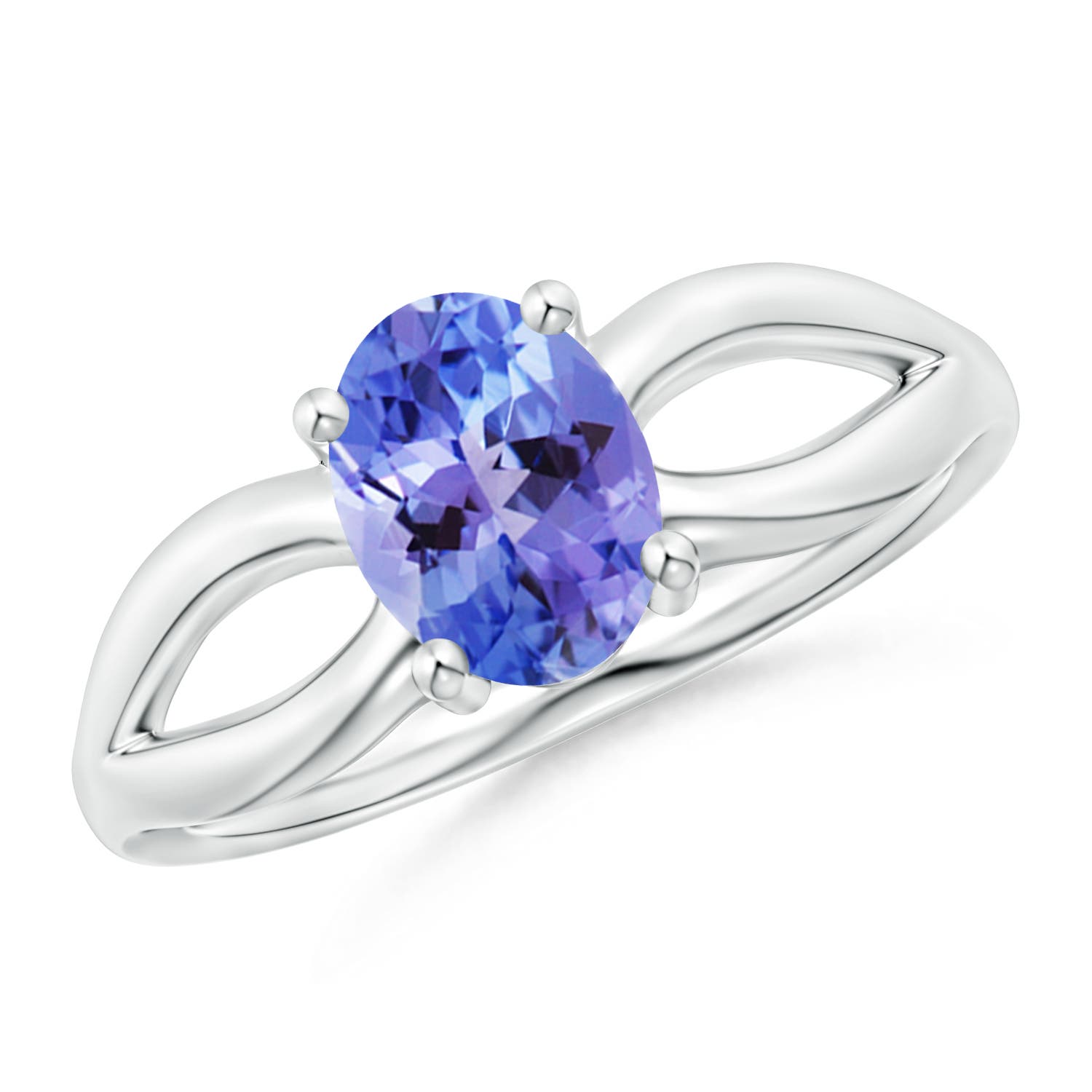 AA - Tanzanite / 1.25 CT / 14 KT White Gold