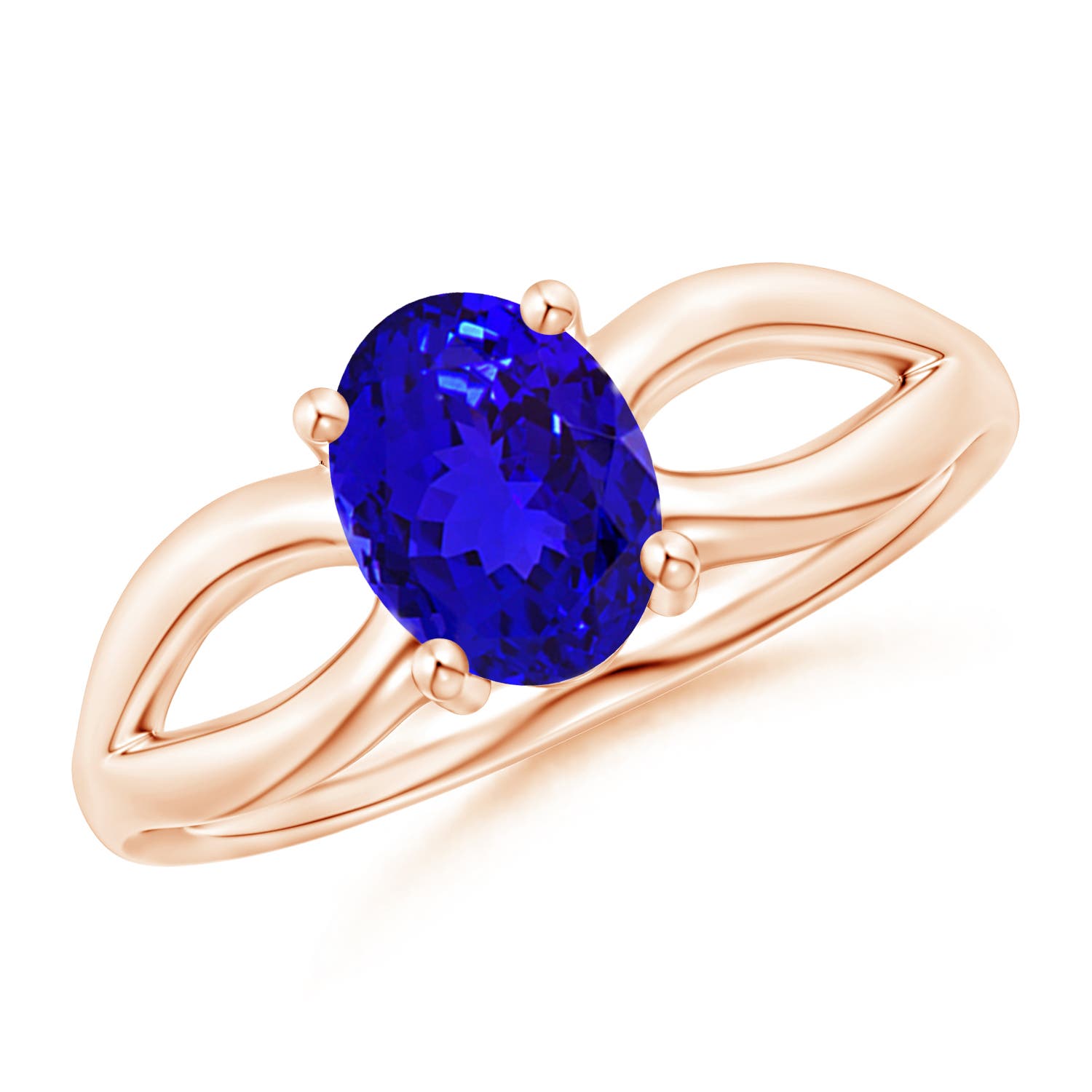 AAAA - Tanzanite / 1.25 CT / 14 KT Rose Gold