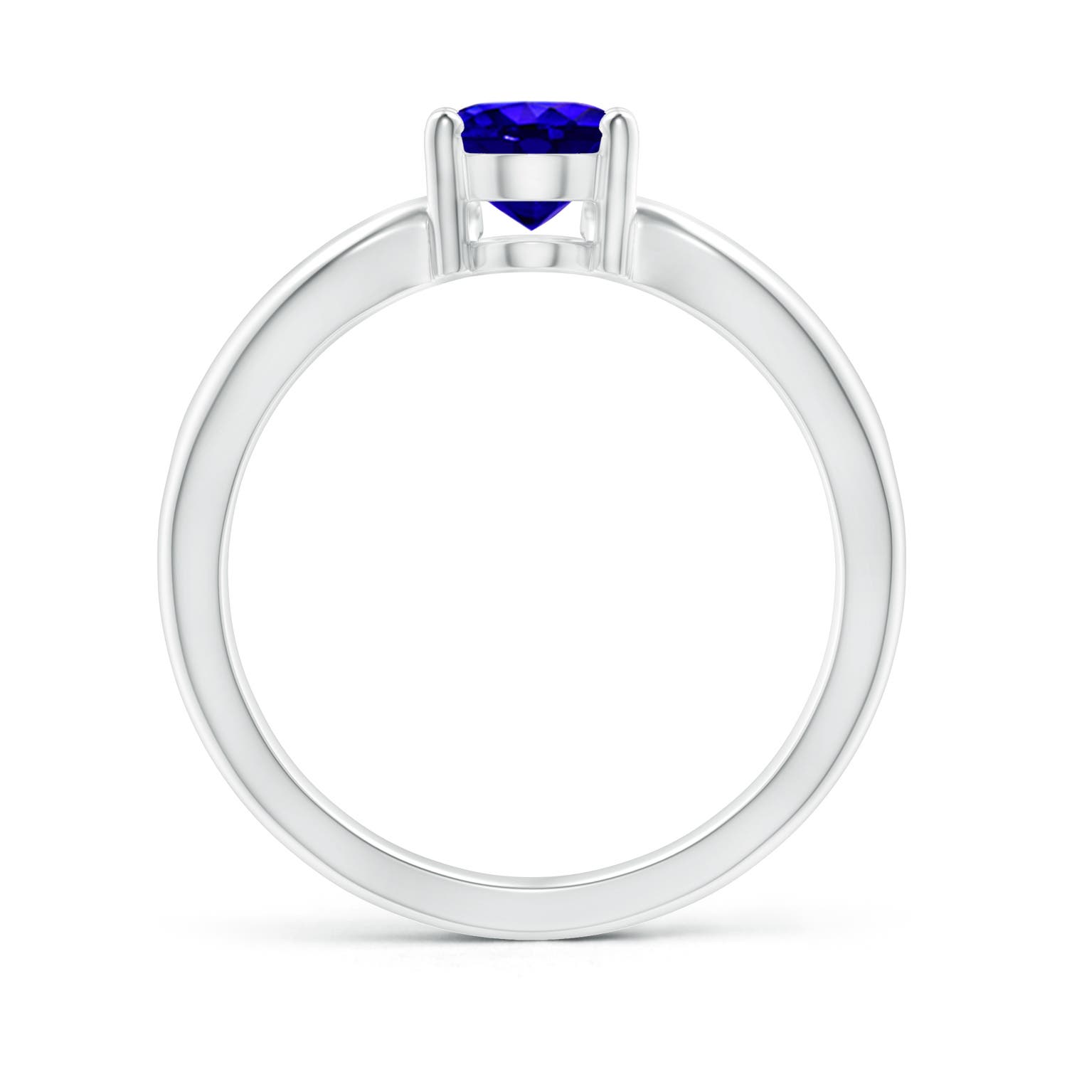 AAAA - Tanzanite / 1.25 CT / 14 KT White Gold