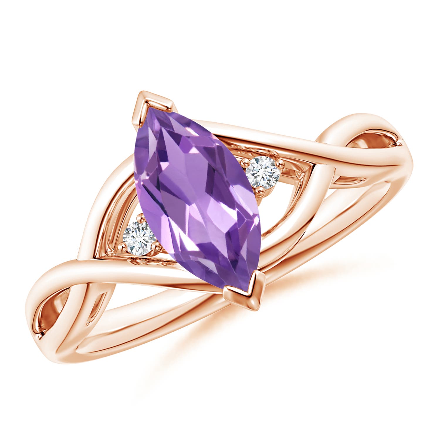 A - Amethyst / 0.98 CT / 14 KT Rose Gold