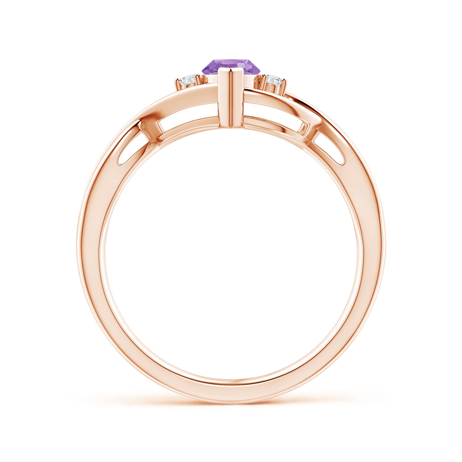 A - Amethyst / 0.53 CT / 14 KT Rose Gold