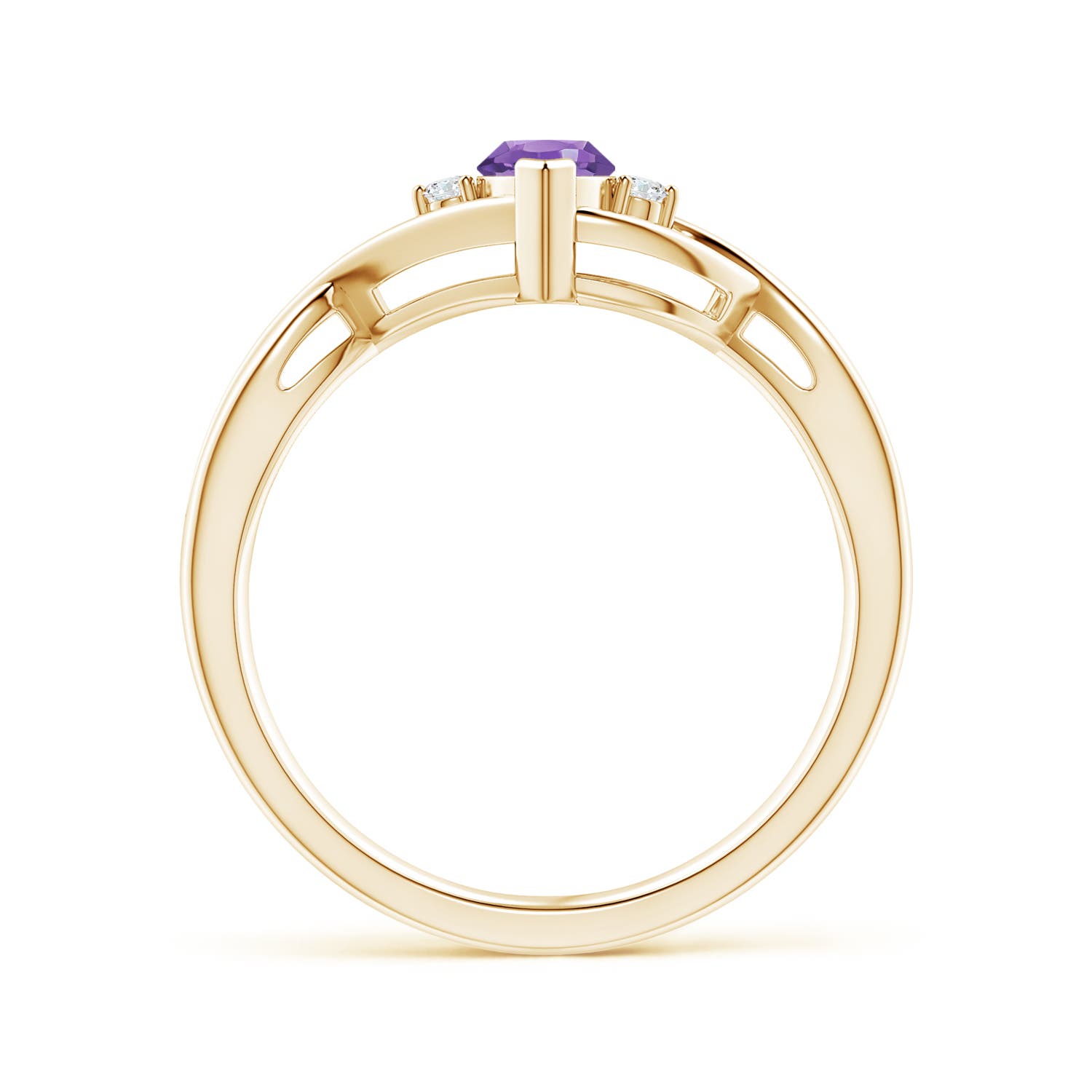 AA - Amethyst / 0.53 CT / 14 KT Yellow Gold