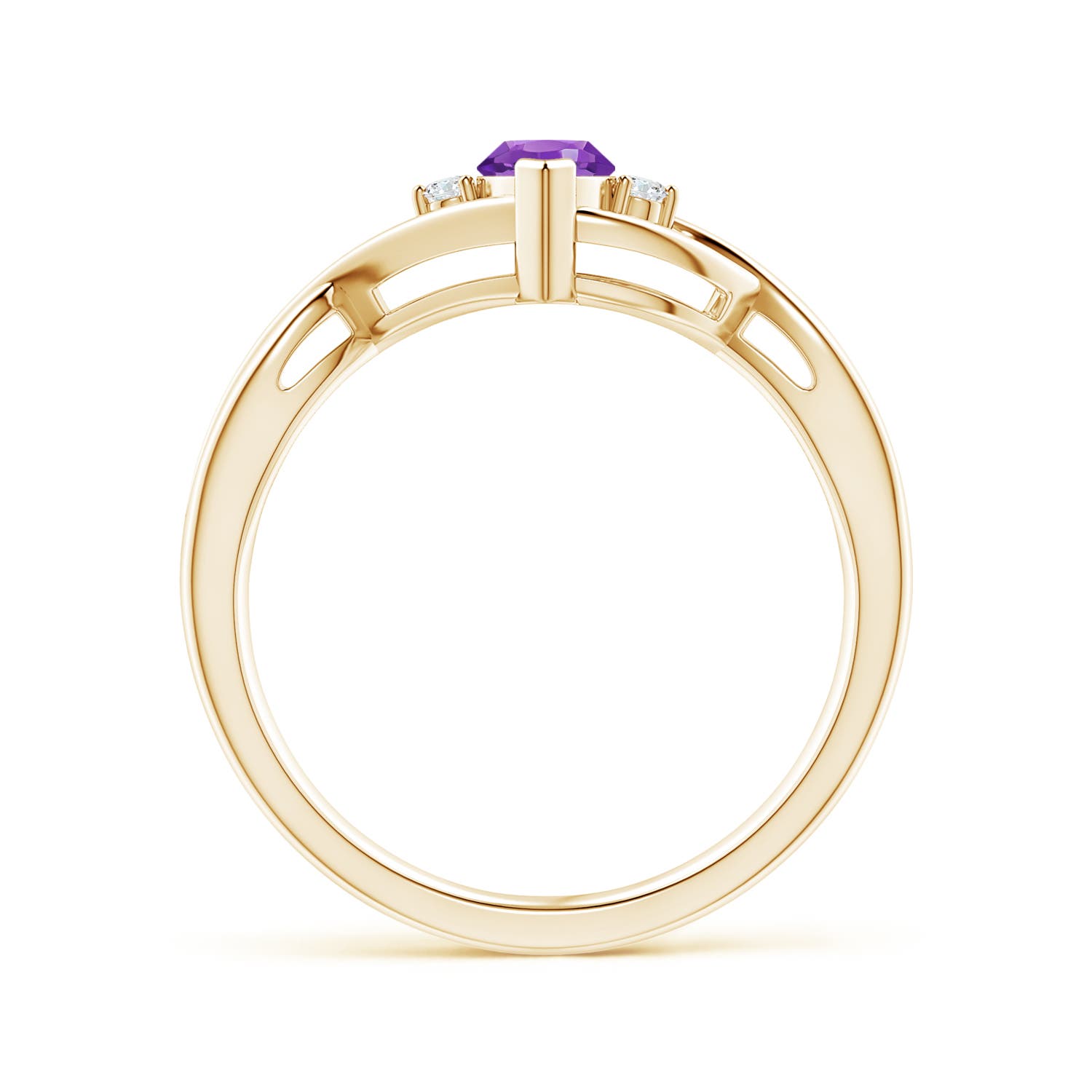 AAA - Amethyst / 0.53 CT / 14 KT Yellow Gold