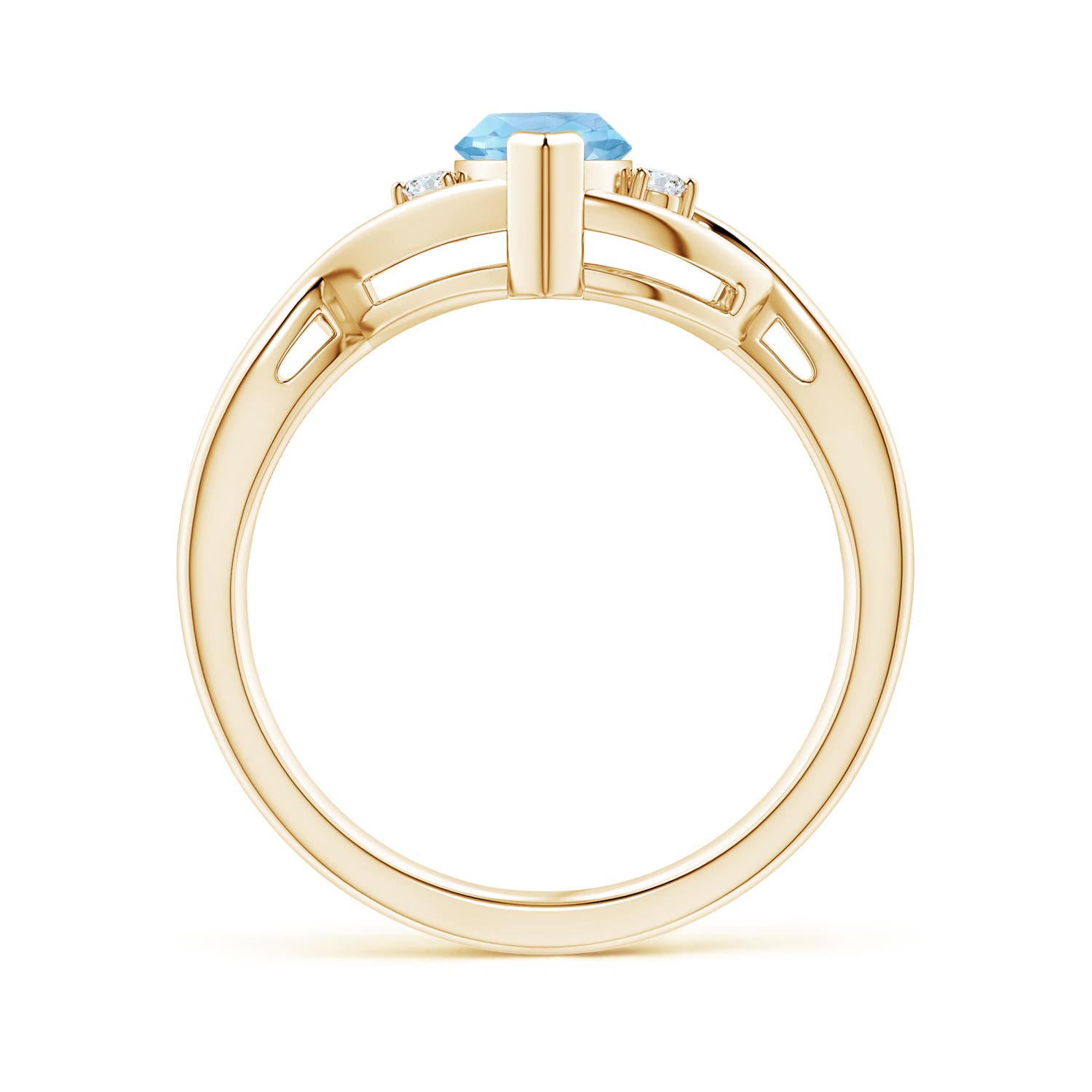 AAA - Aquamarine / 0.88 CT / 14 KT Yellow Gold