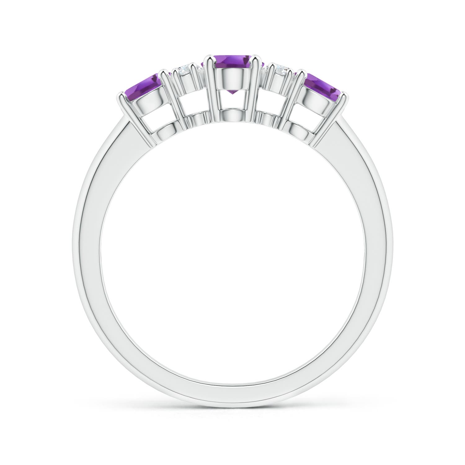 A - Amethyst / 1.14 CT / 14 KT White Gold