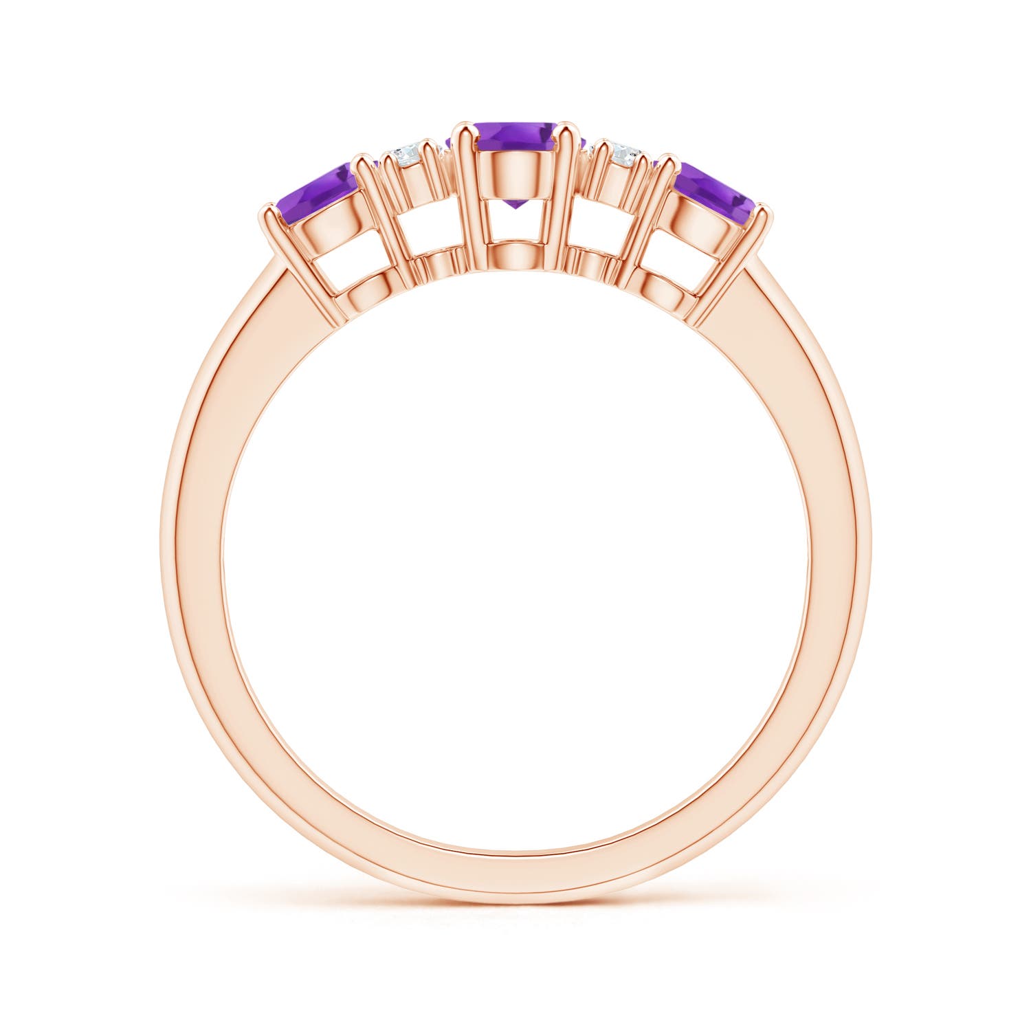 AA - Amethyst / 1.14 CT / 14 KT Rose Gold