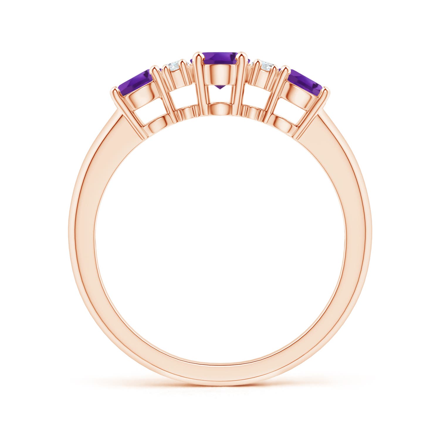 AAA - Amethyst / 1.14 CT / 14 KT Rose Gold