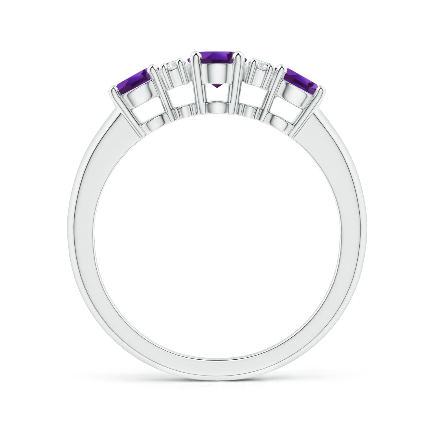 AAAA - Amethyst / 1.14 CT / 14 KT White Gold