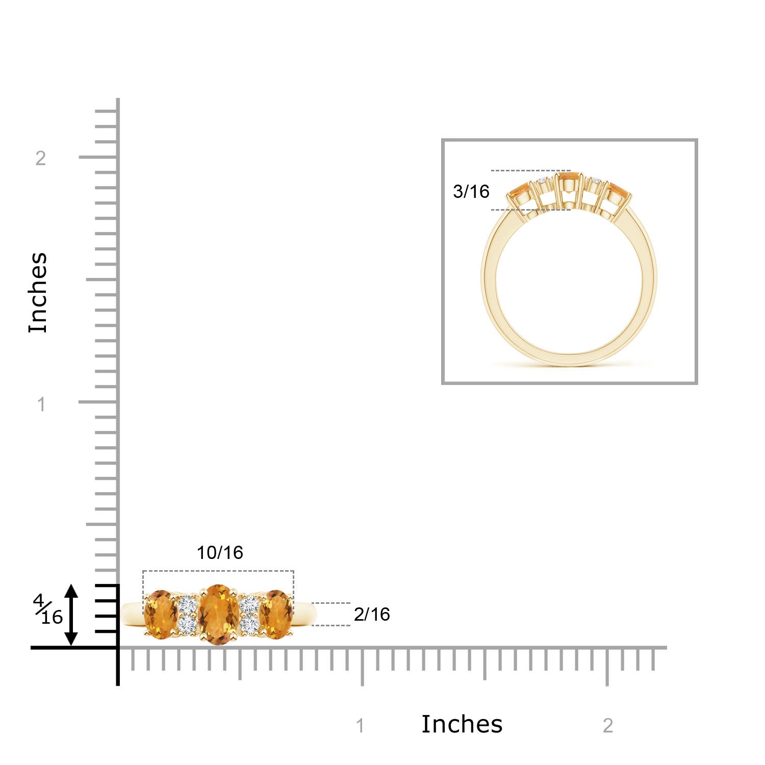 AA - Citrine / 1.14 CT / 14 KT Yellow Gold