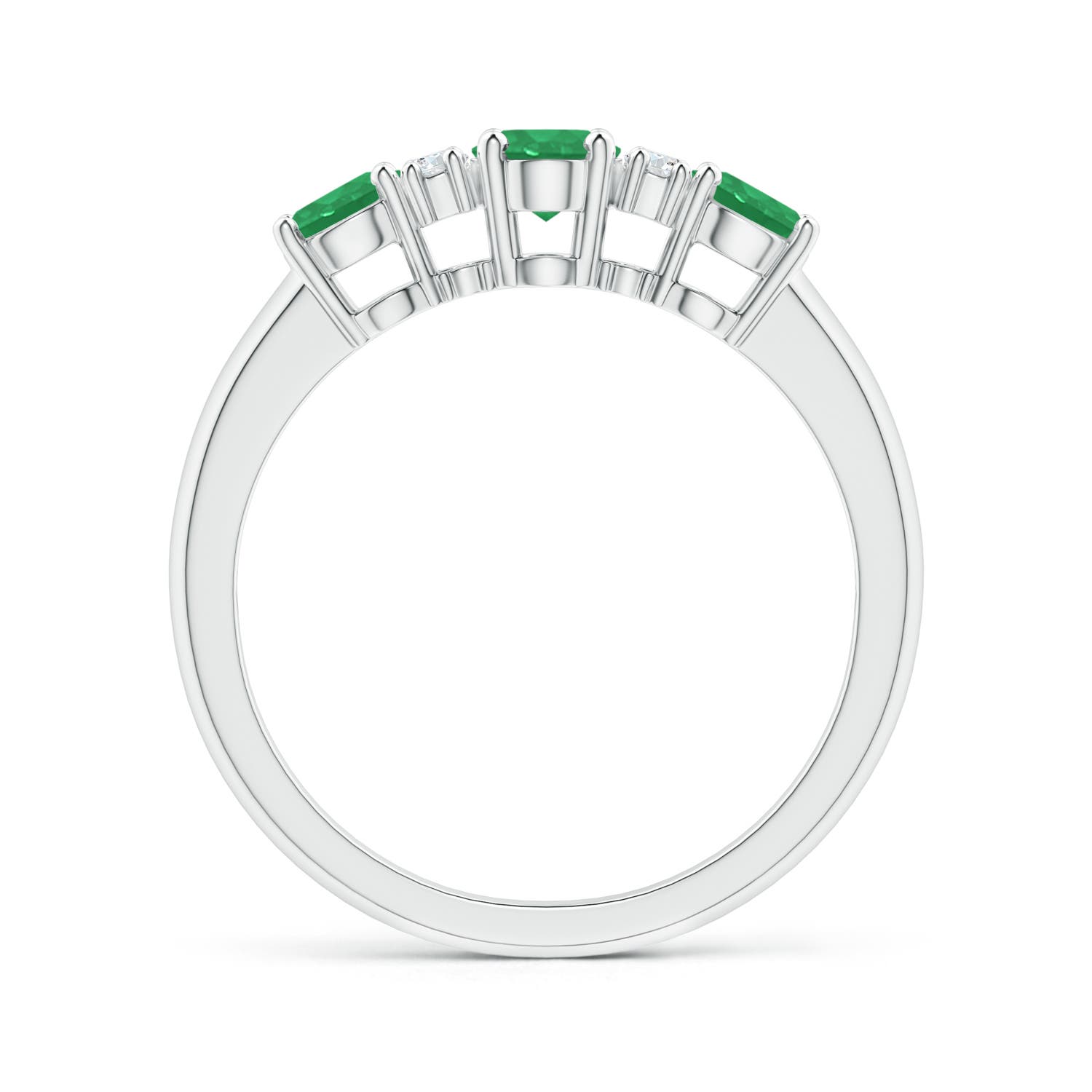 A - Emerald / 1.14 CT / 14 KT White Gold