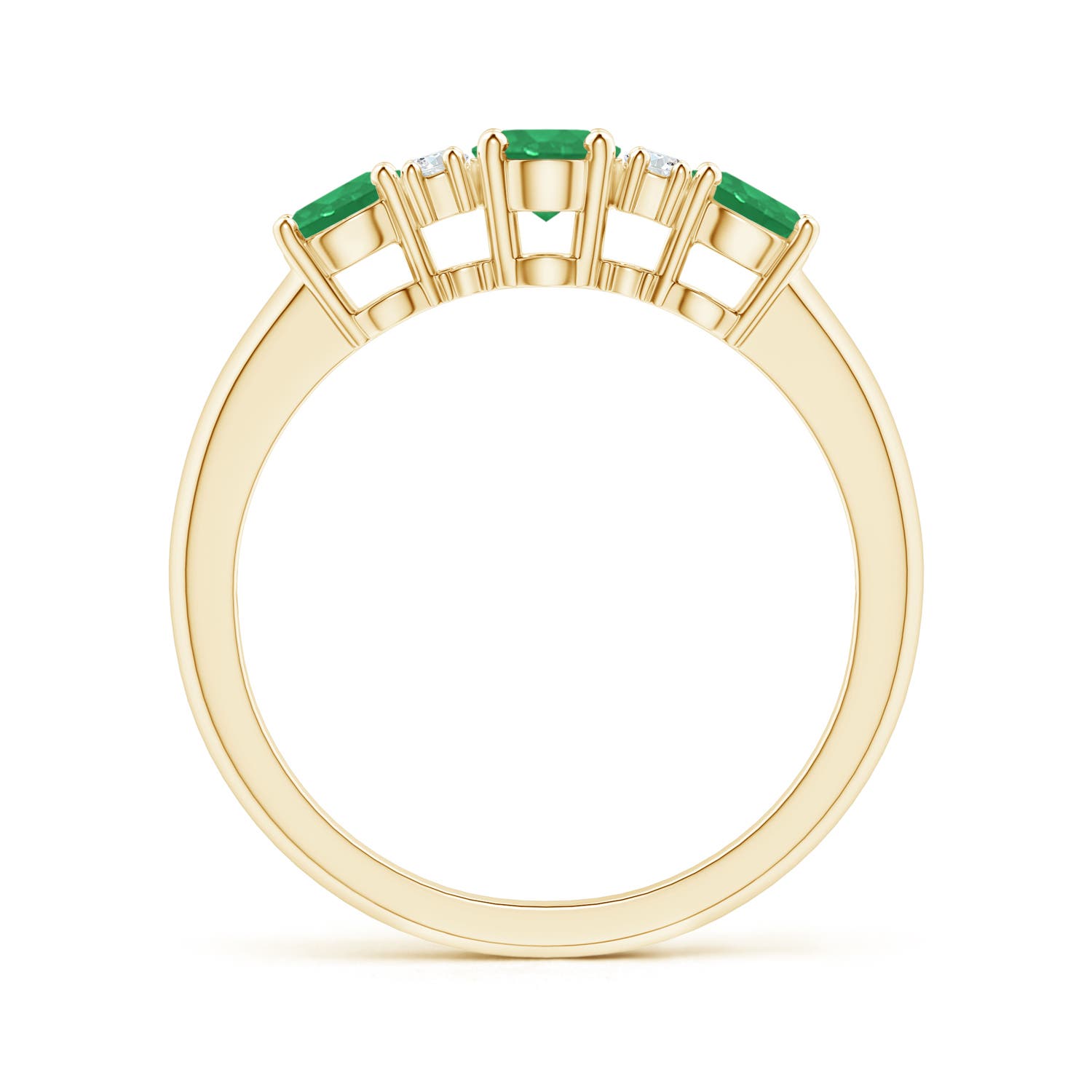 A - Emerald / 1.14 CT / 14 KT Yellow Gold