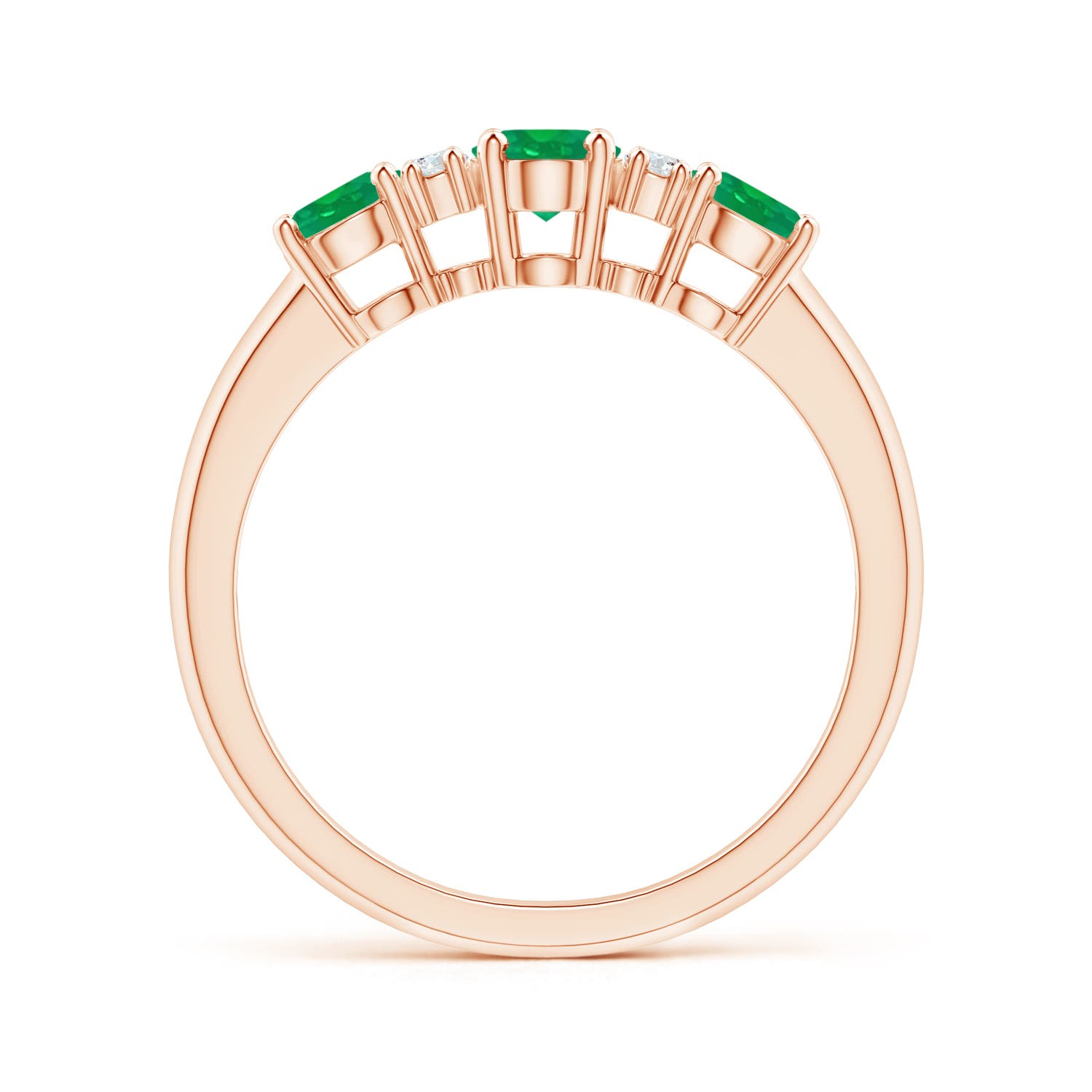 AA - Emerald / 1.14 CT / 14 KT Rose Gold