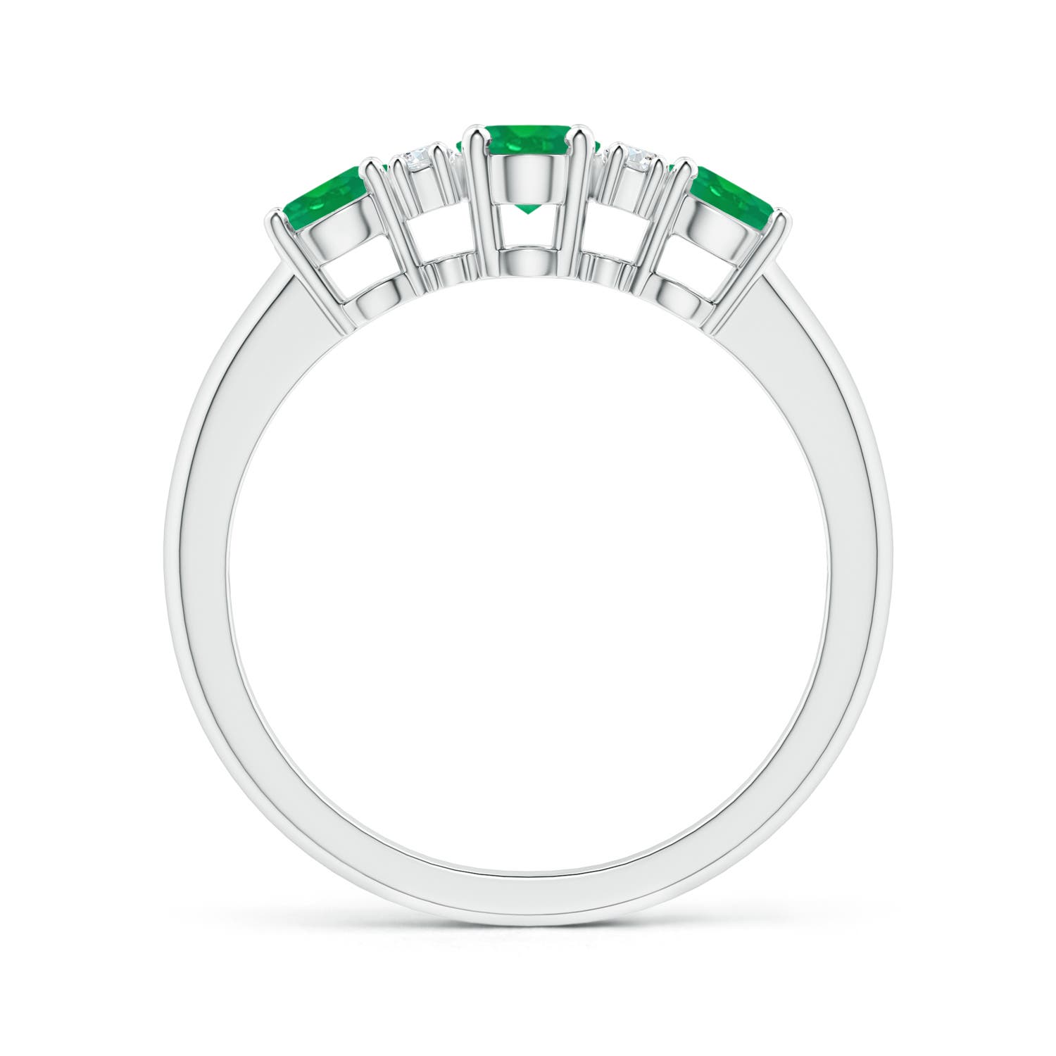 AA - Emerald / 1.14 CT / 14 KT White Gold