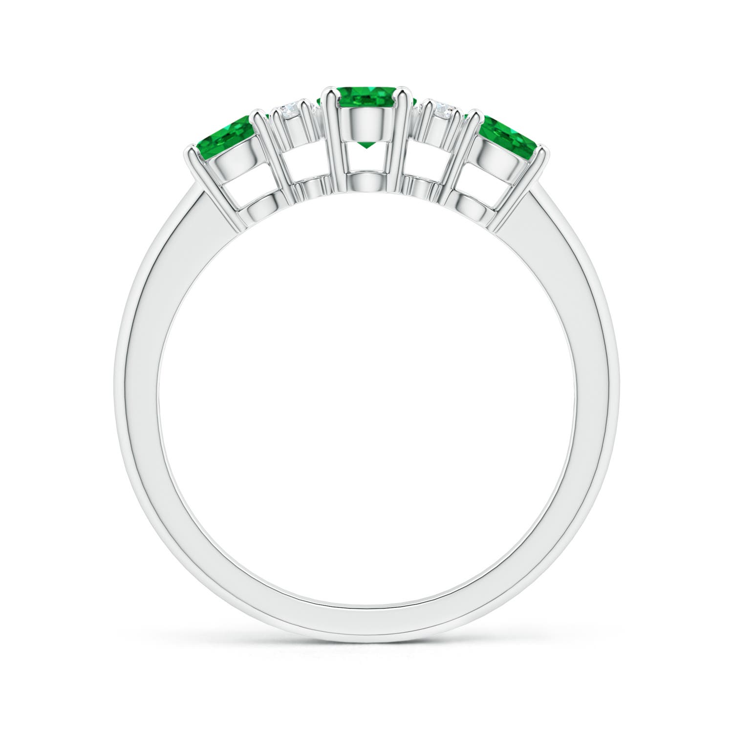 AAA - Emerald / 1.14 CT / 14 KT White Gold