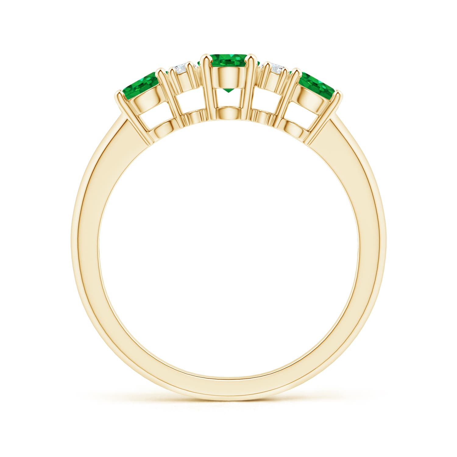 AAA - Emerald / 1.14 CT / 14 KT Yellow Gold