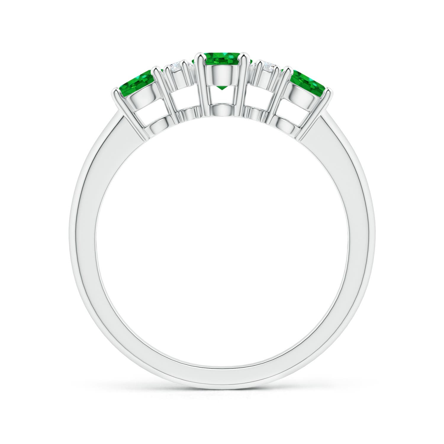 AAAA - Emerald / 1.14 CT / 14 KT White Gold