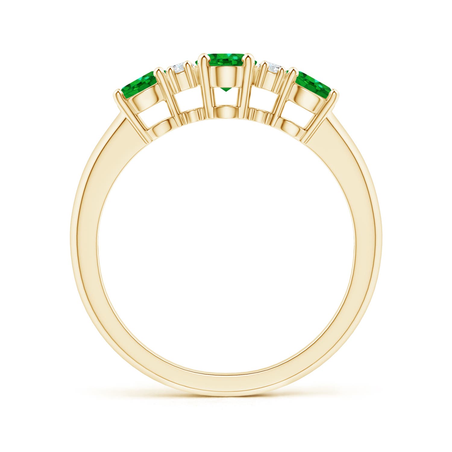 AAAA - Emerald / 1.14 CT / 14 KT Yellow Gold