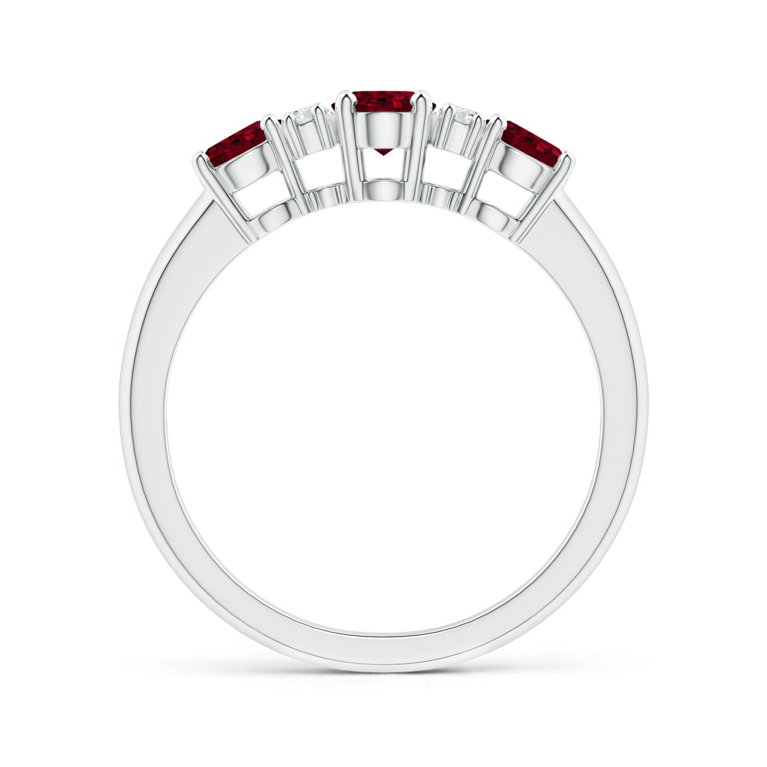 A - Garnet / 1.59 CT / 14 KT White Gold