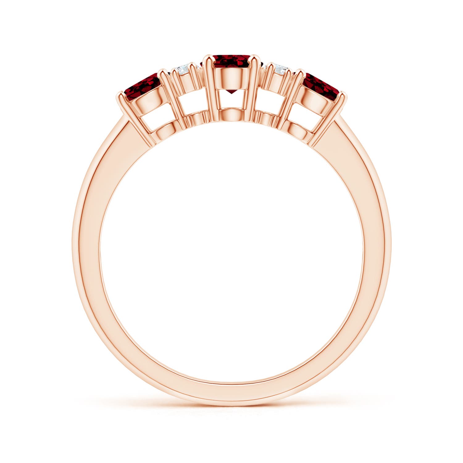 AAAA - Garnet / 1.59 CT / 14 KT Rose Gold