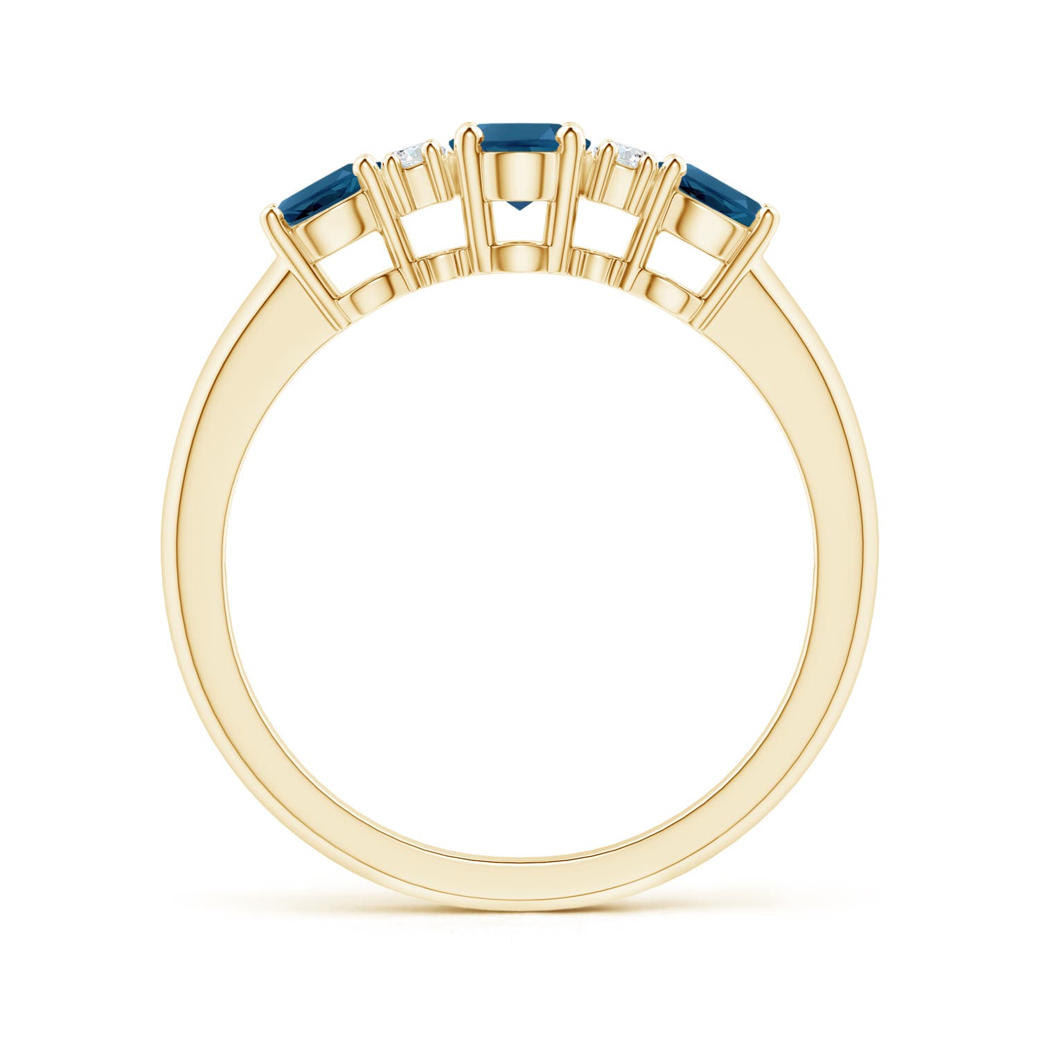 AAA - London Blue Topaz / 1.42 CT / 14 KT Yellow Gold