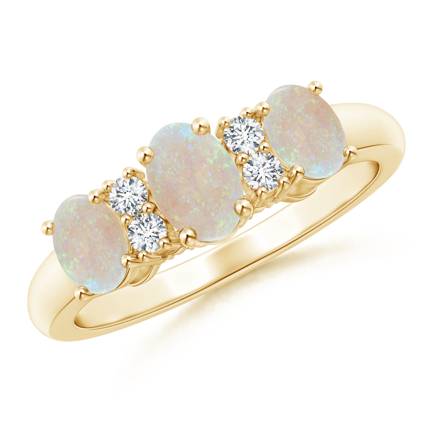 AA - Opal / 0.88 CT / 14 KT Yellow Gold