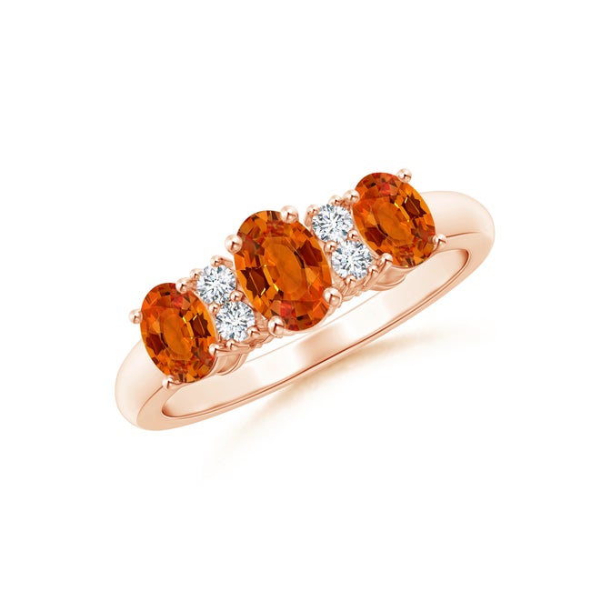 Bague saphir orange sur or 375 MON-BIJOU Bague saphir orange sur or 375 MON-BIJOU