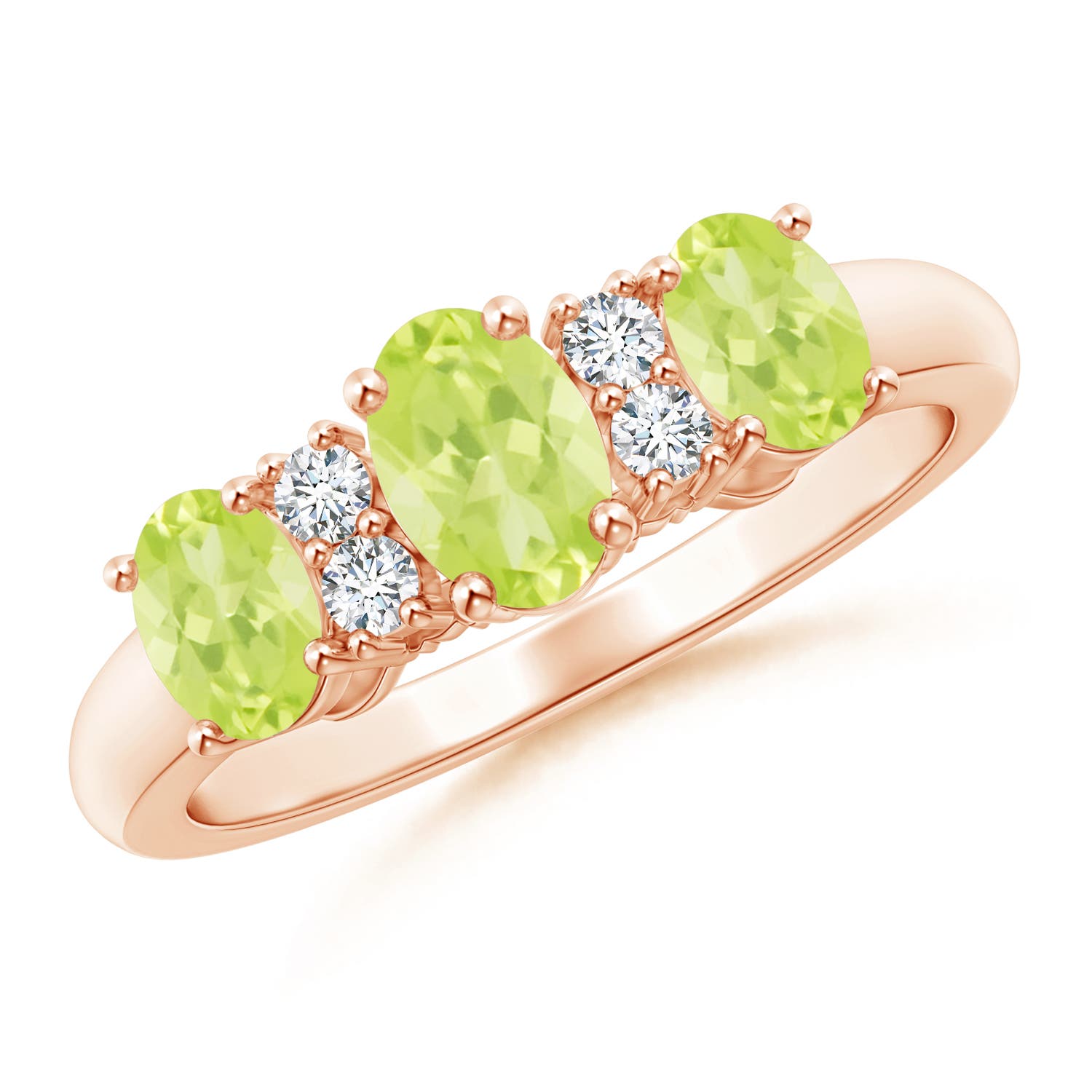 A - Peridot / 1.32 CT / 14 KT Rose Gold