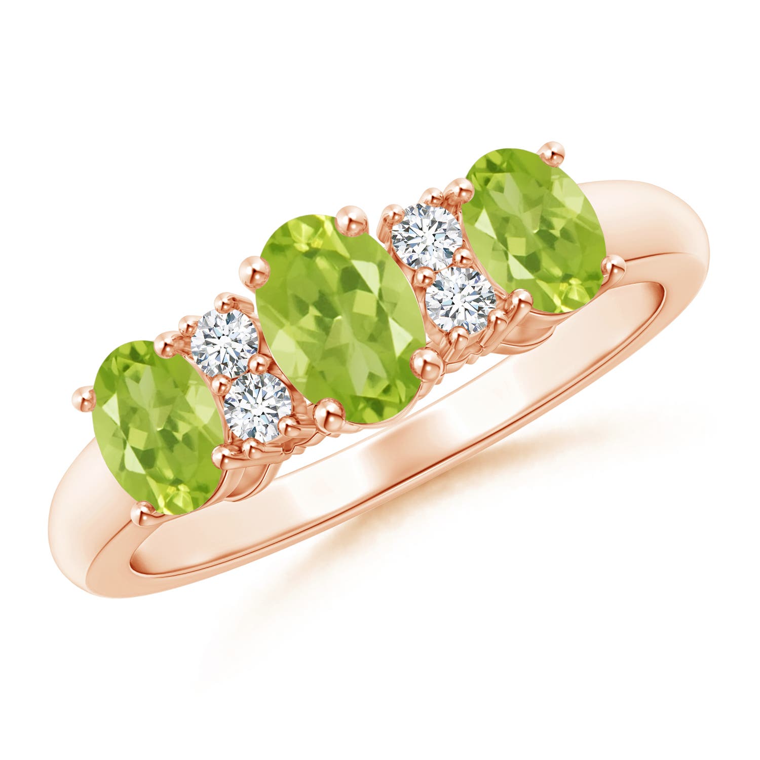 AA - Peridot / 1.32 CT / 14 KT Rose Gold