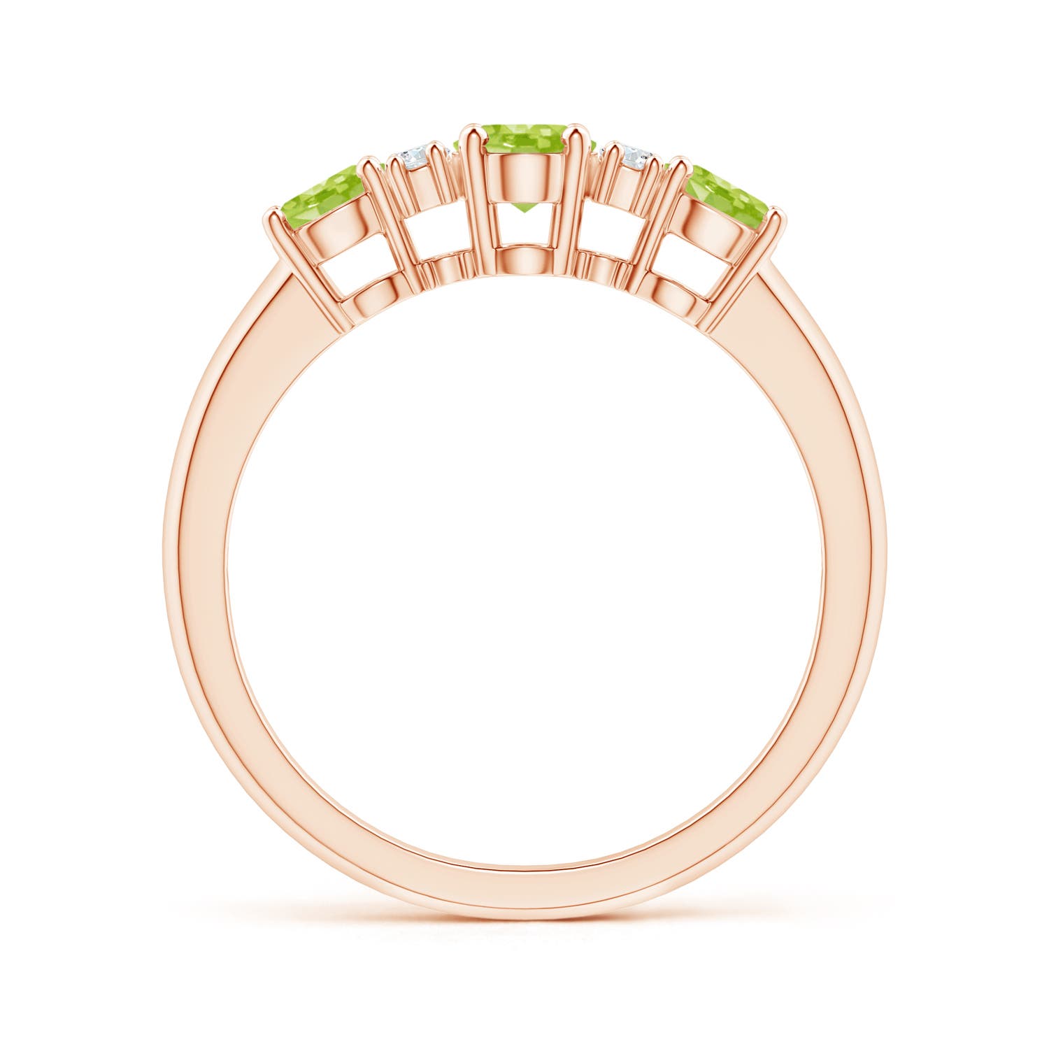 AA - Peridot / 1.32 CT / 14 KT Rose Gold