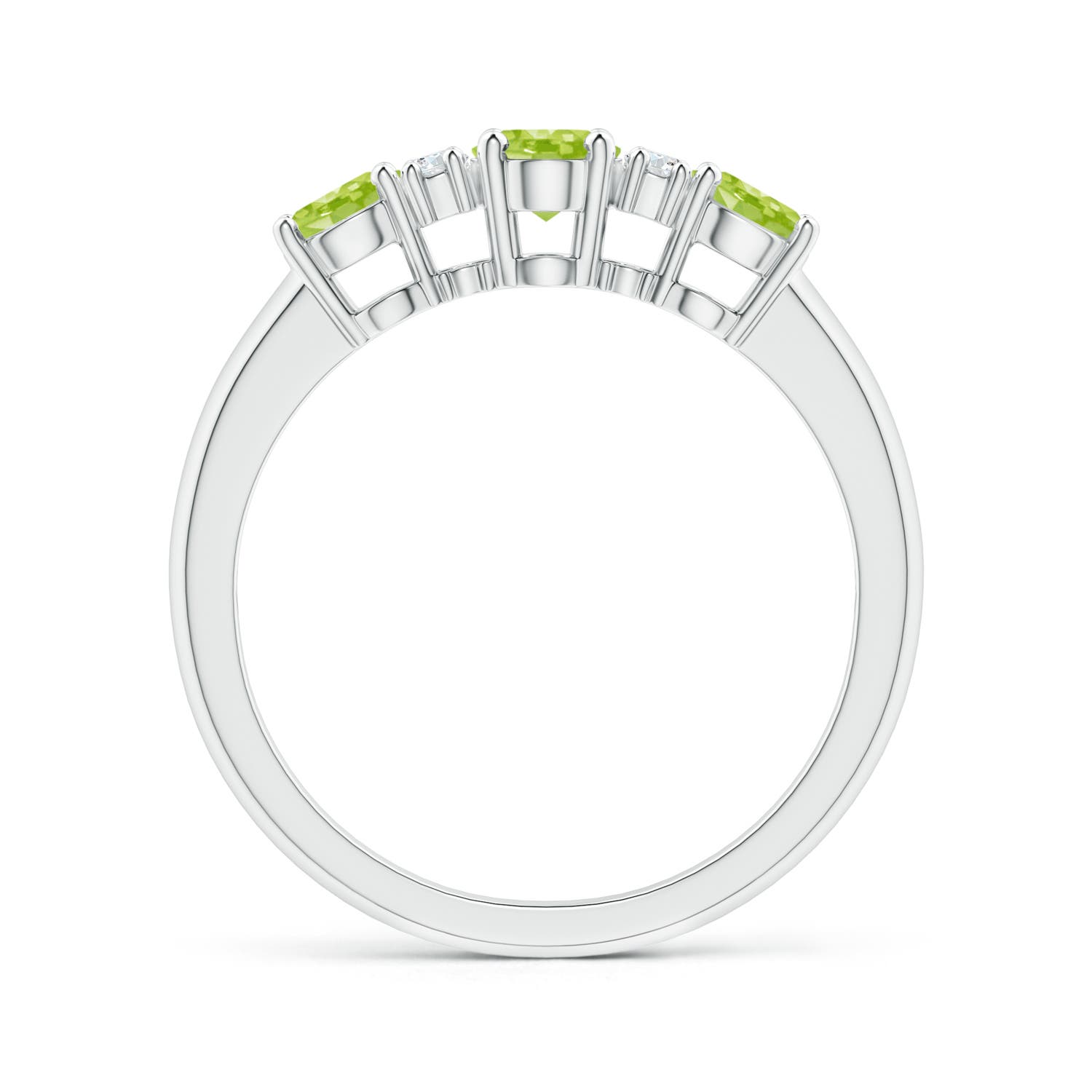 AA - Peridot / 1.32 CT / 14 KT White Gold