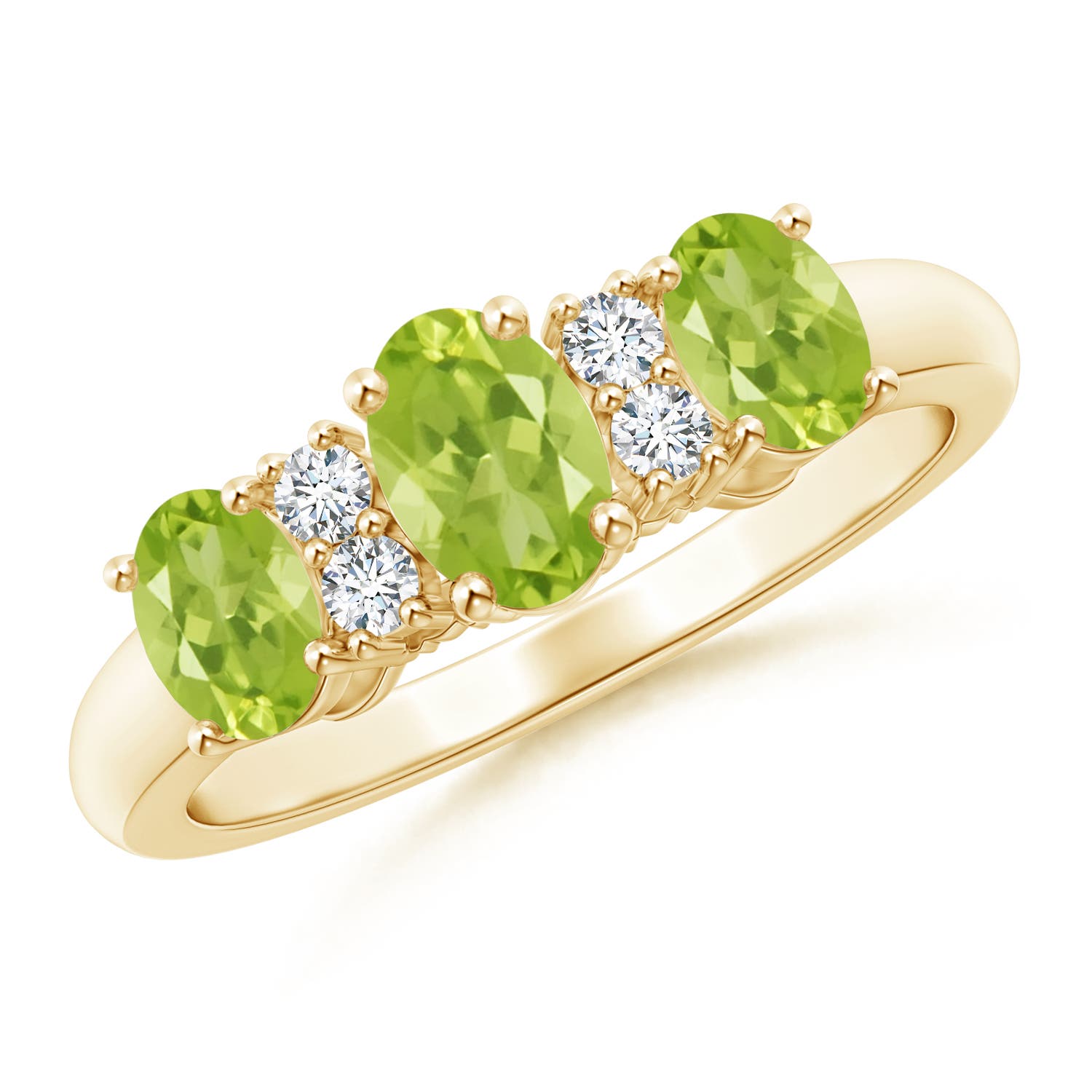 AA - Peridot / 1.32 CT / 14 KT Yellow Gold