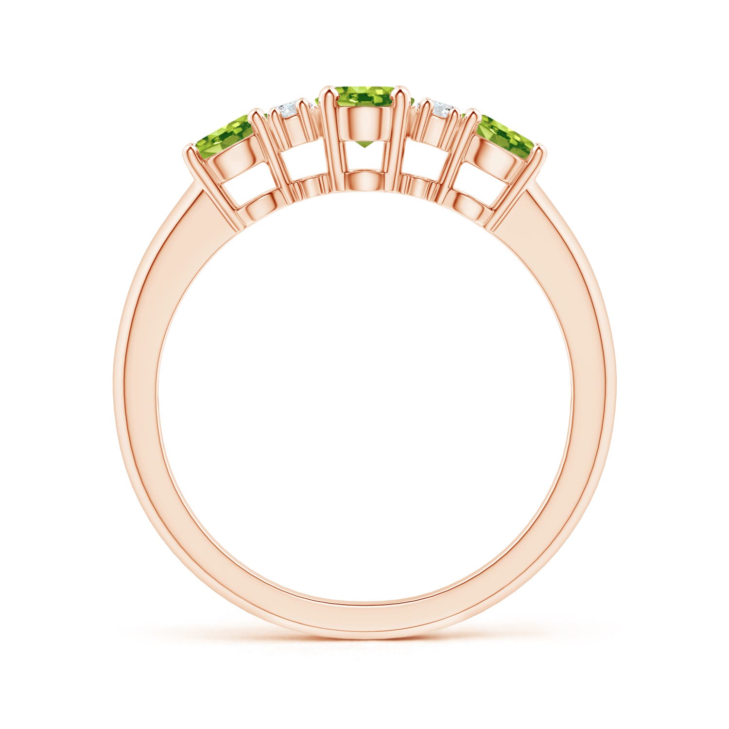 AAA - Peridot / 1.32 CT / 14 KT Rose Gold