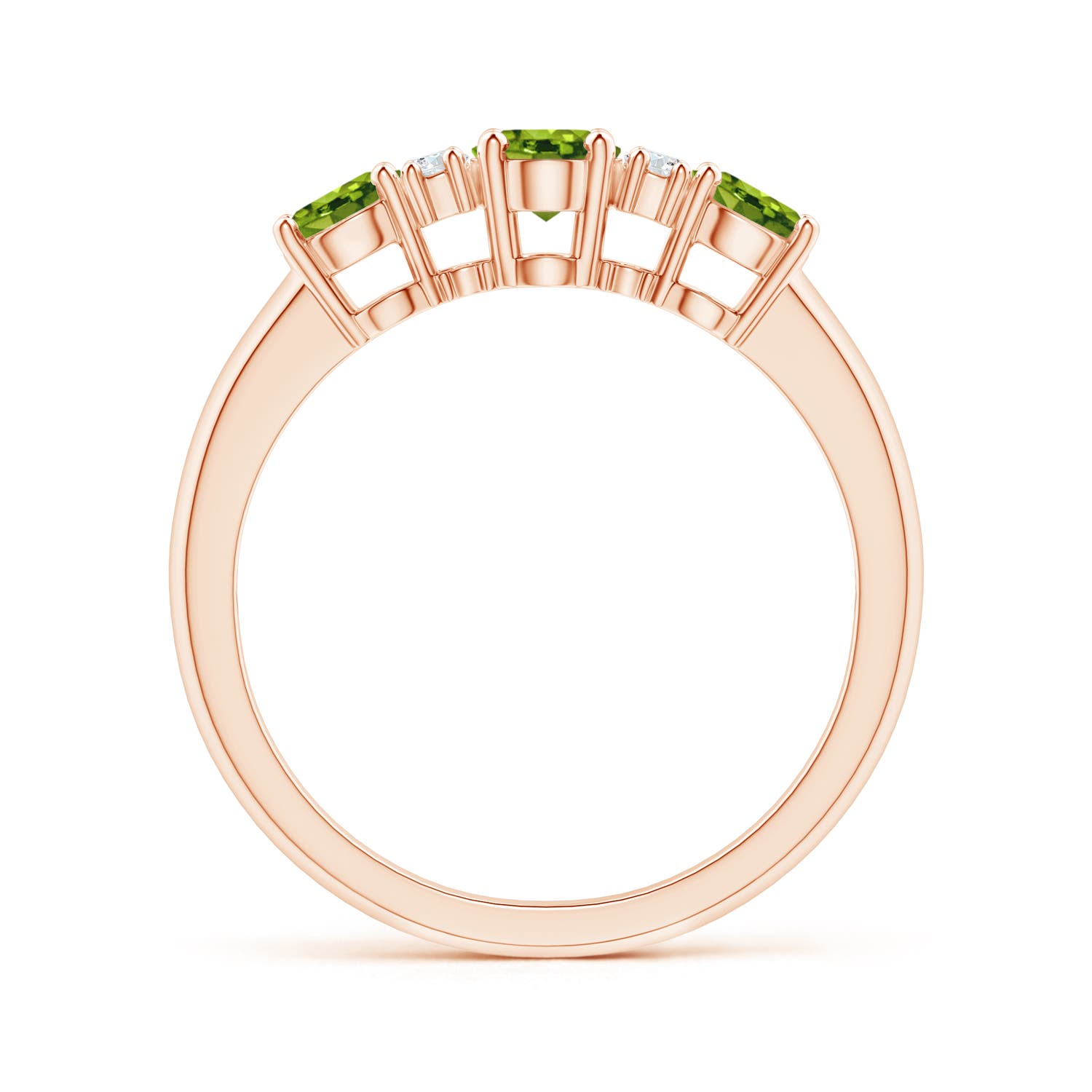 AAAA - Peridot / 1.32 CT / 14 KT Rose Gold