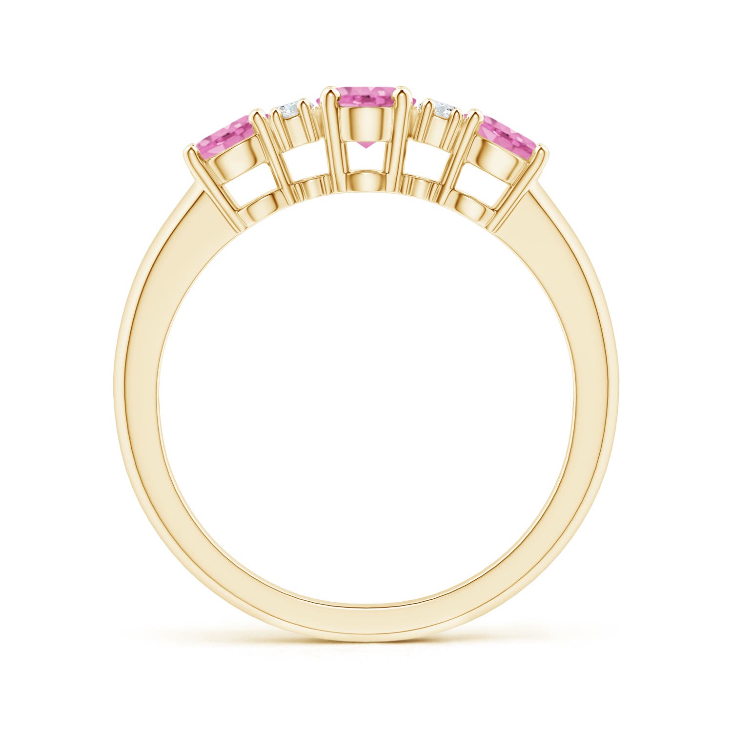 A - Pink Sapphire / 1.49 CT / 14 KT Yellow Gold