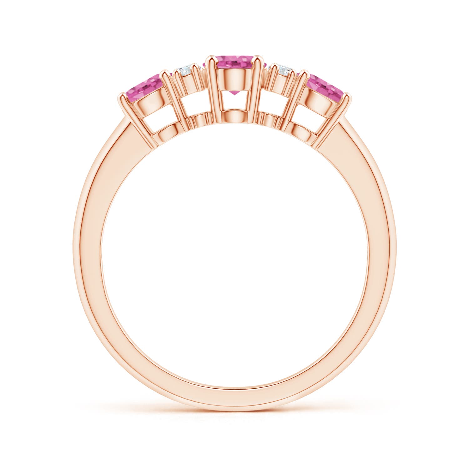 AA - Pink Sapphire / 1.49 CT / 14 KT Rose Gold